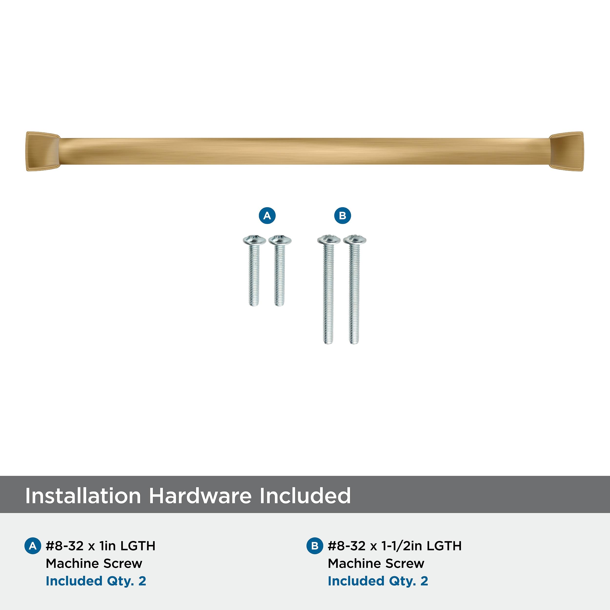 Amerock Revitalize 10-1/16 inch (256mm) Center-to-Center Champagne Bronze Cabinet Pull