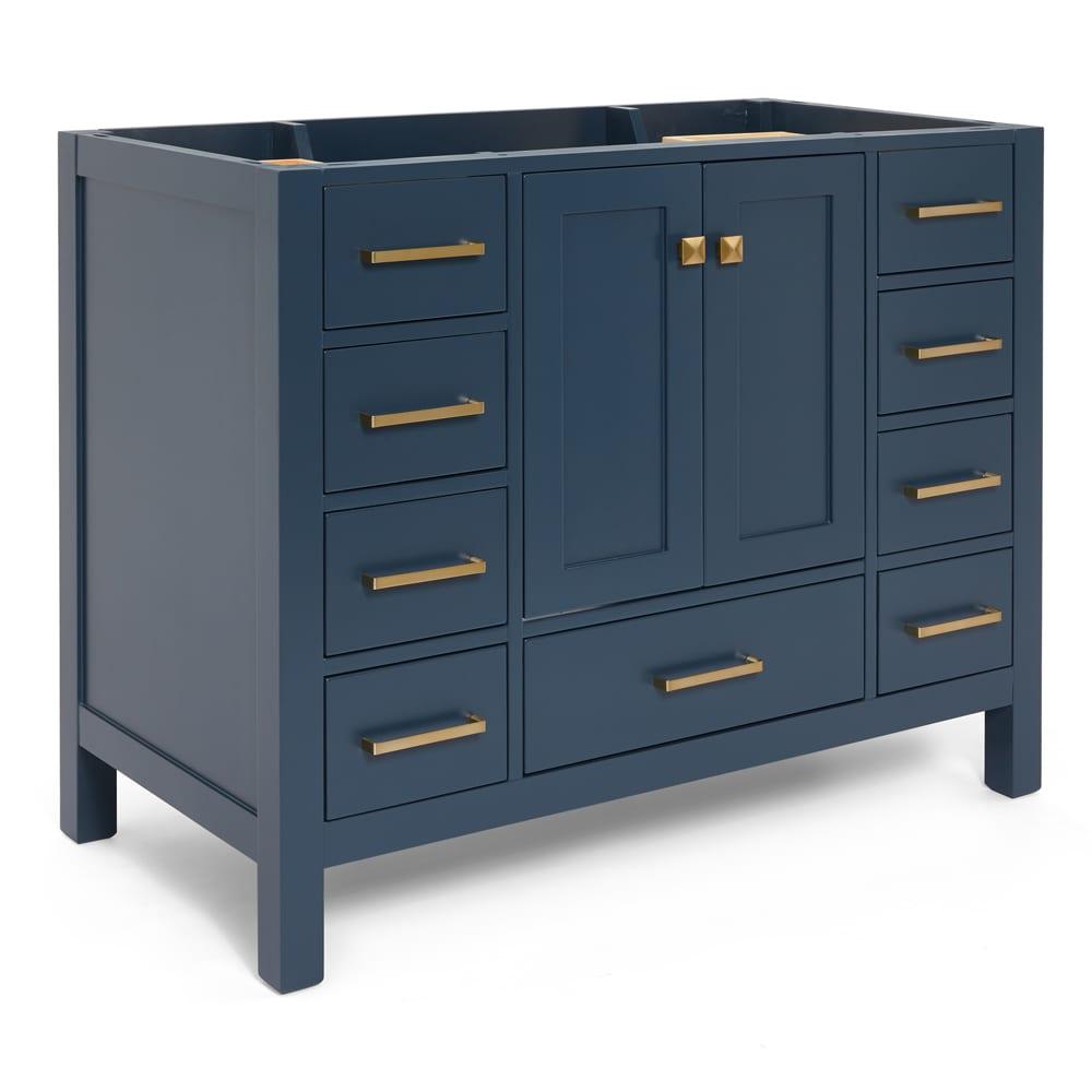 Ariel A043s-Bc Cambridge 42" Single Free Standing Vanity Cabinet Only - Blue