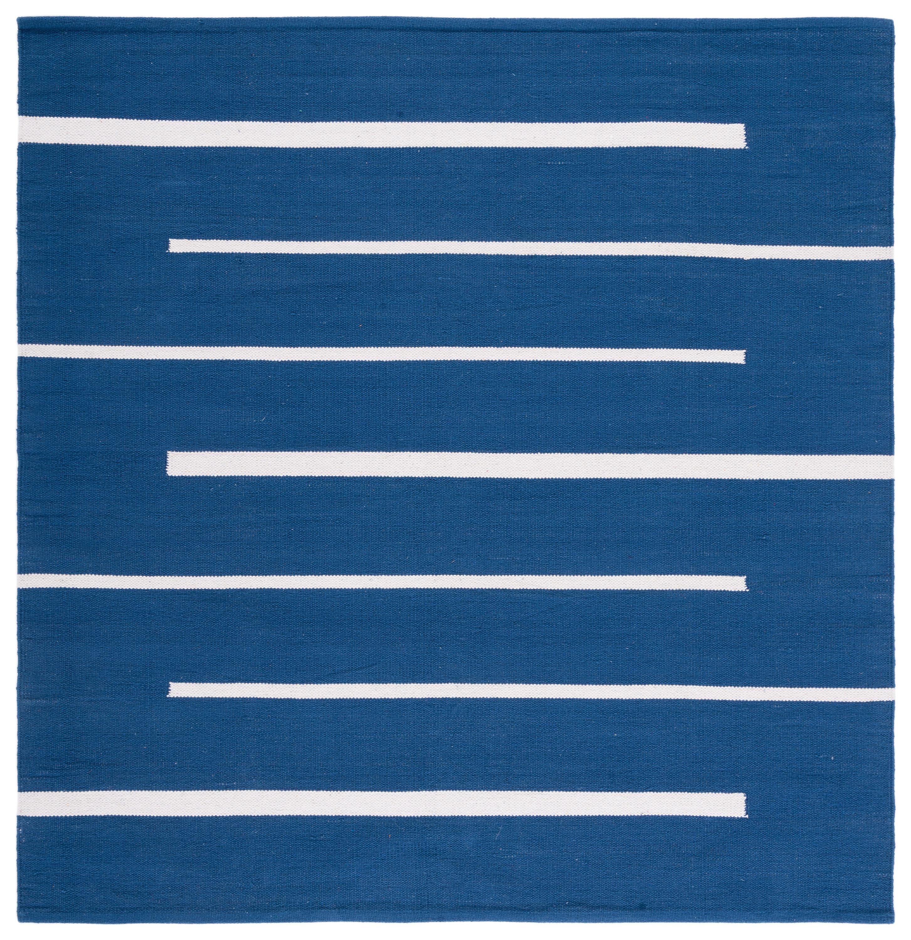 Montauk MTK311 Hand Woven Indoor Area Rug - Navy/Ivory - 6'x6' - Safavieh