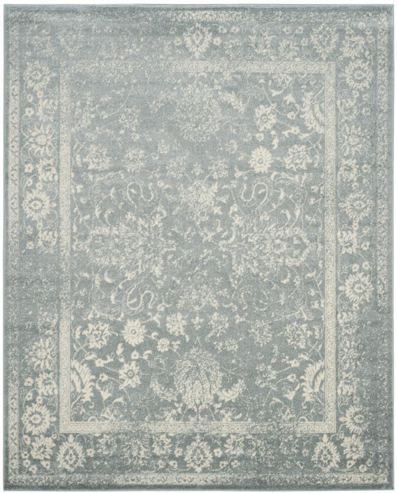SAFAVIEH Adirondack Wyatt Traditional Area Rug, Slate/Ivory, 11' x 15'