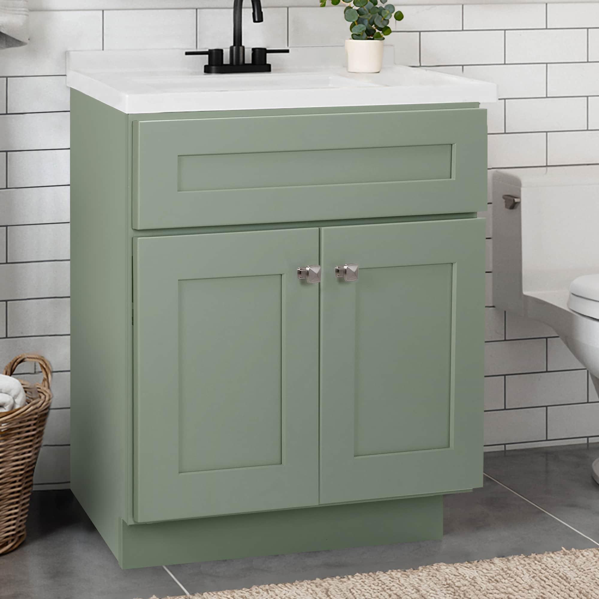Design House Brookings 30 Inch Bath Vanity, Ready to Assemble, Sherwin Williams®