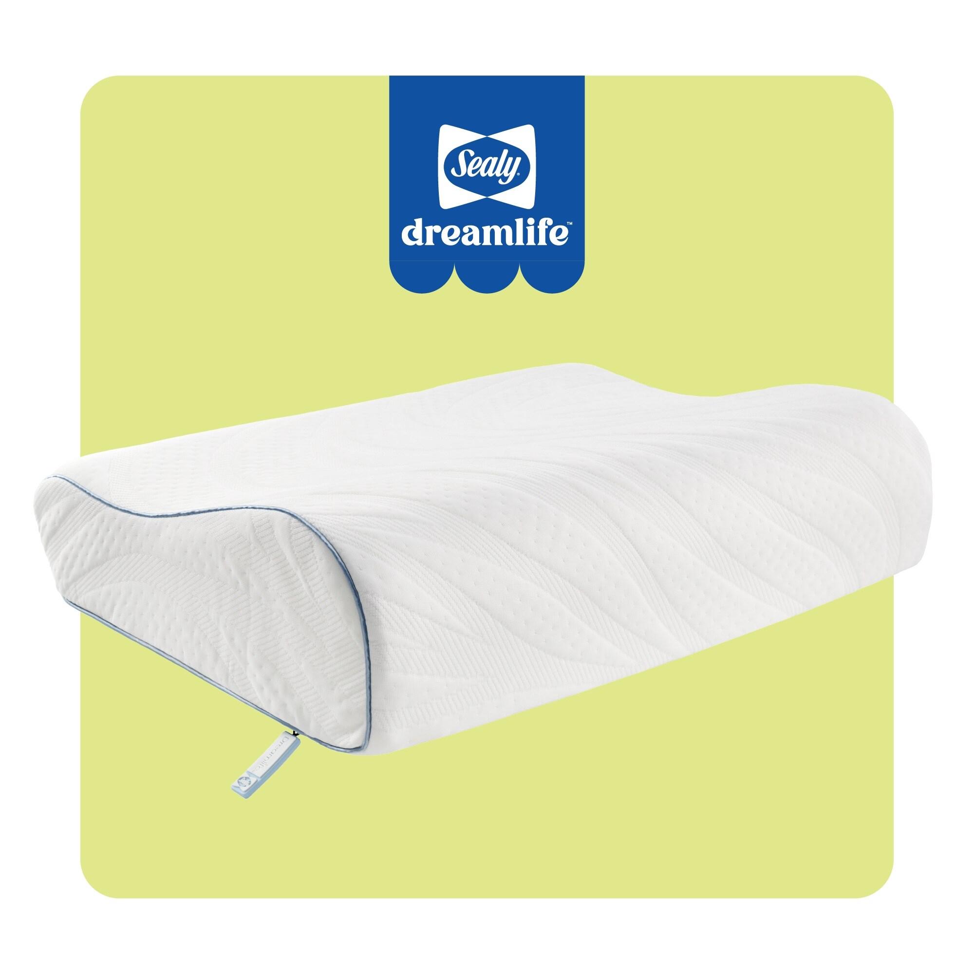 Sealy Dreamlife Contour Memory Foam Medium Pillow, Standard