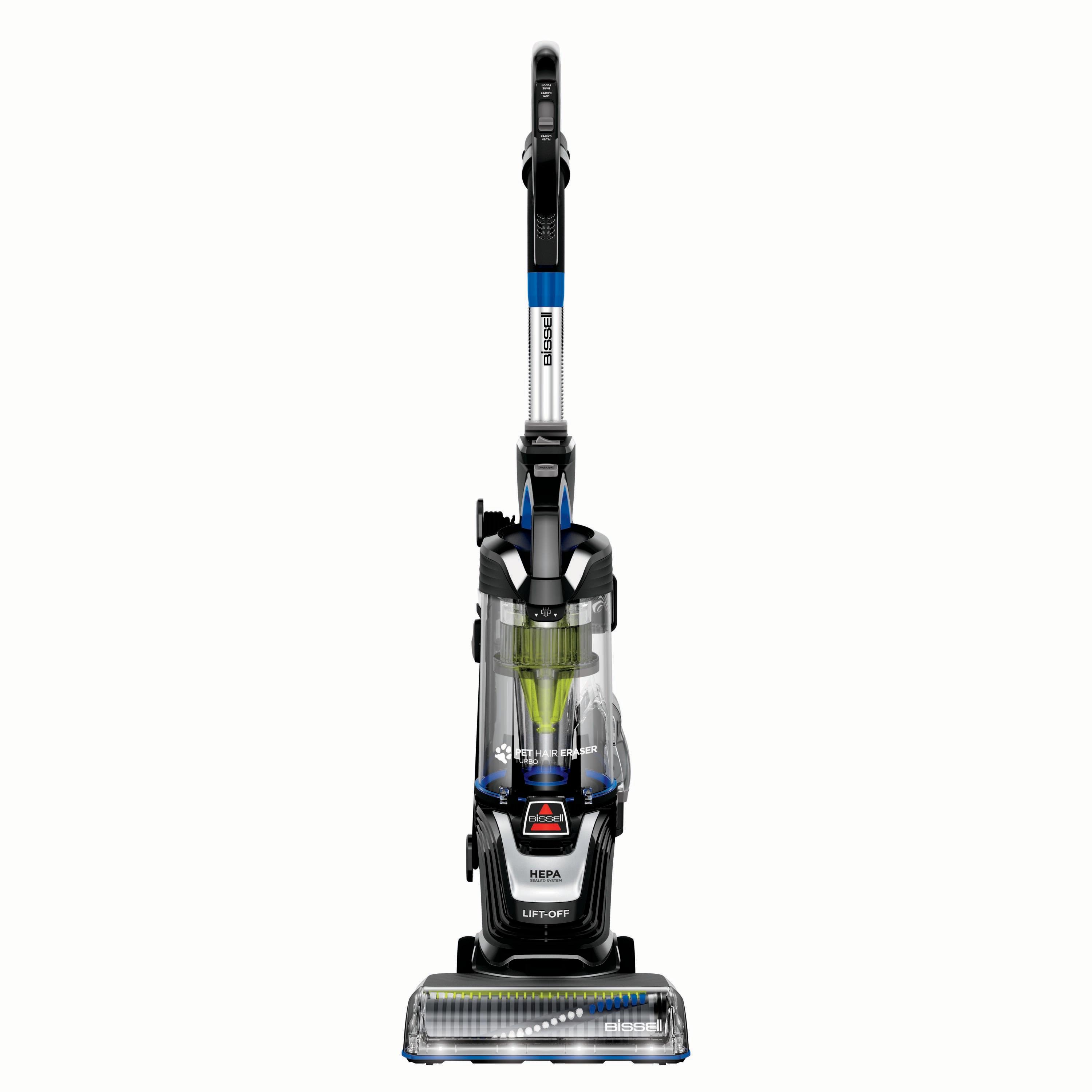BISSELL 3774F BISSELL Pet Hair Eraser Turbo Lift-Off Vacuum, w/ Self-Cleaning Brush Roll, Powerful Pickup with TurboBrush Pivot Tool & Crevice Tool, 3774F
