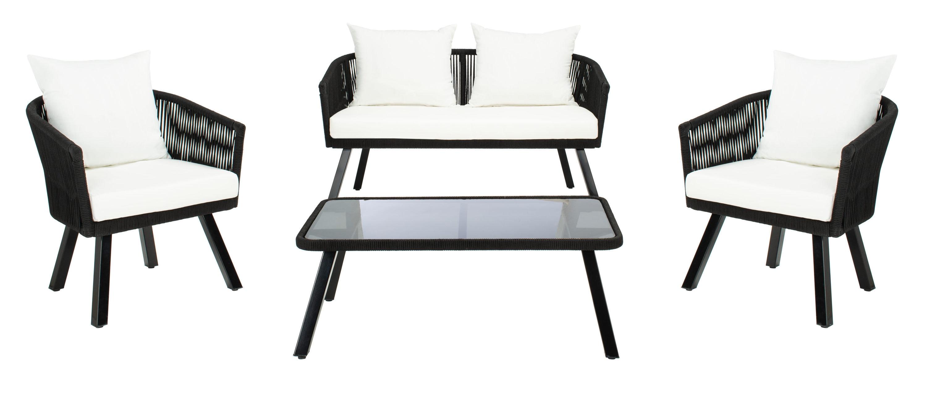 Highland Dunes Oropeza 4 - Person Patio Conversation Sets with Cushions