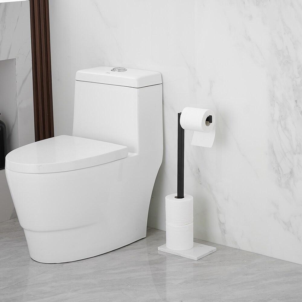 Free Standing Toilet Paper Holder with Weighted Base
