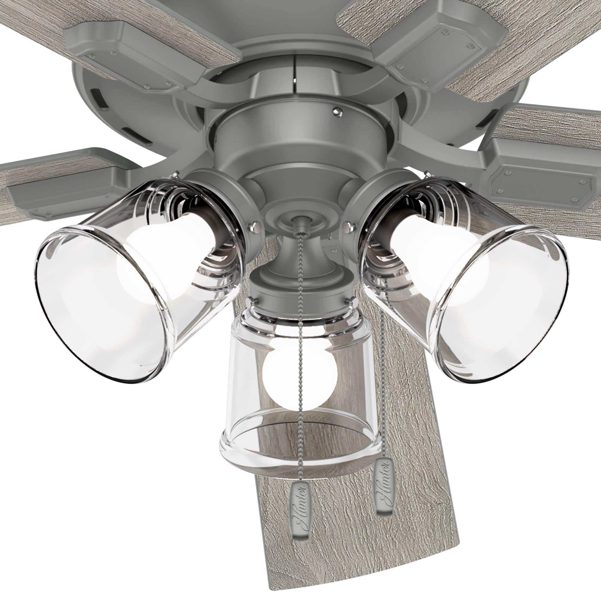 Hunter Fan 60" Crestfield 5 - Blade Ceiling Fan with Pull Chain and Light Kit Included