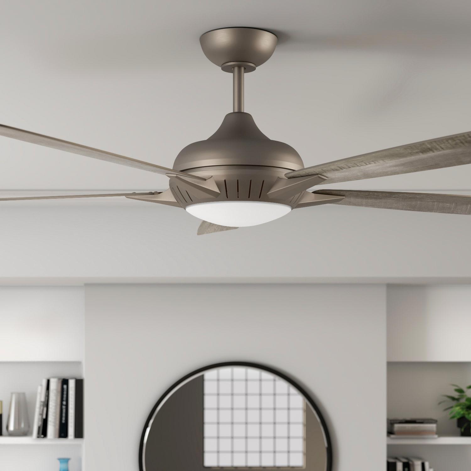 Minka Aire 60" Dyno 5 - Blade LED Smart Standard Ceiling Fan with Remote Control and Light Kit Included