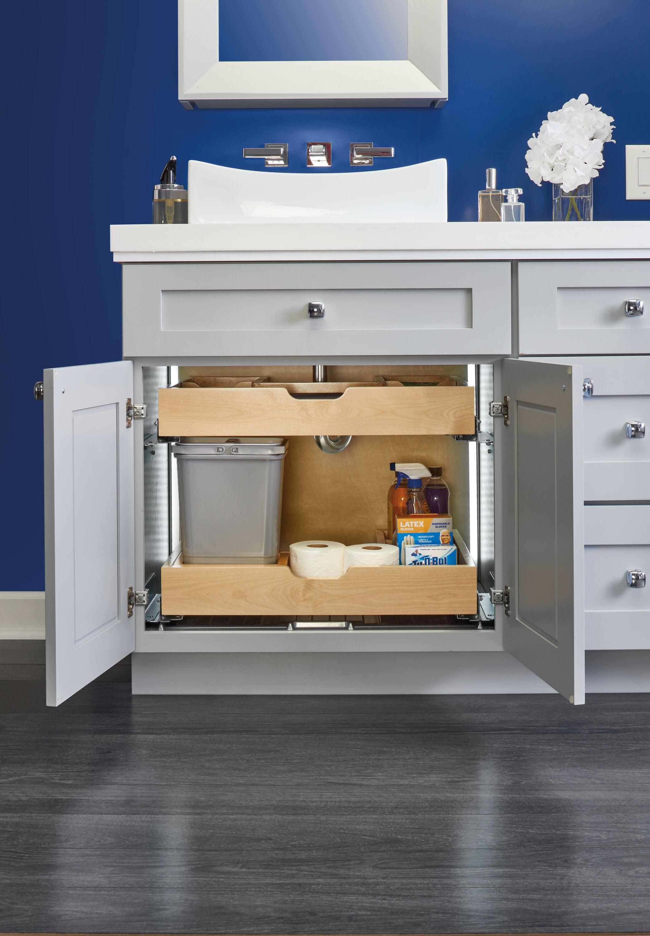 Rev-A-Shelf Rev-A-Shelf Wood Vanity Sink Cabinet Pull Out Organizer