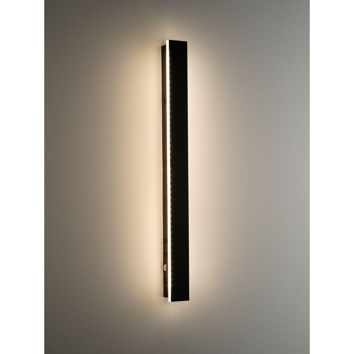 LED Matte Black Contemporary Outdoor Wall Light