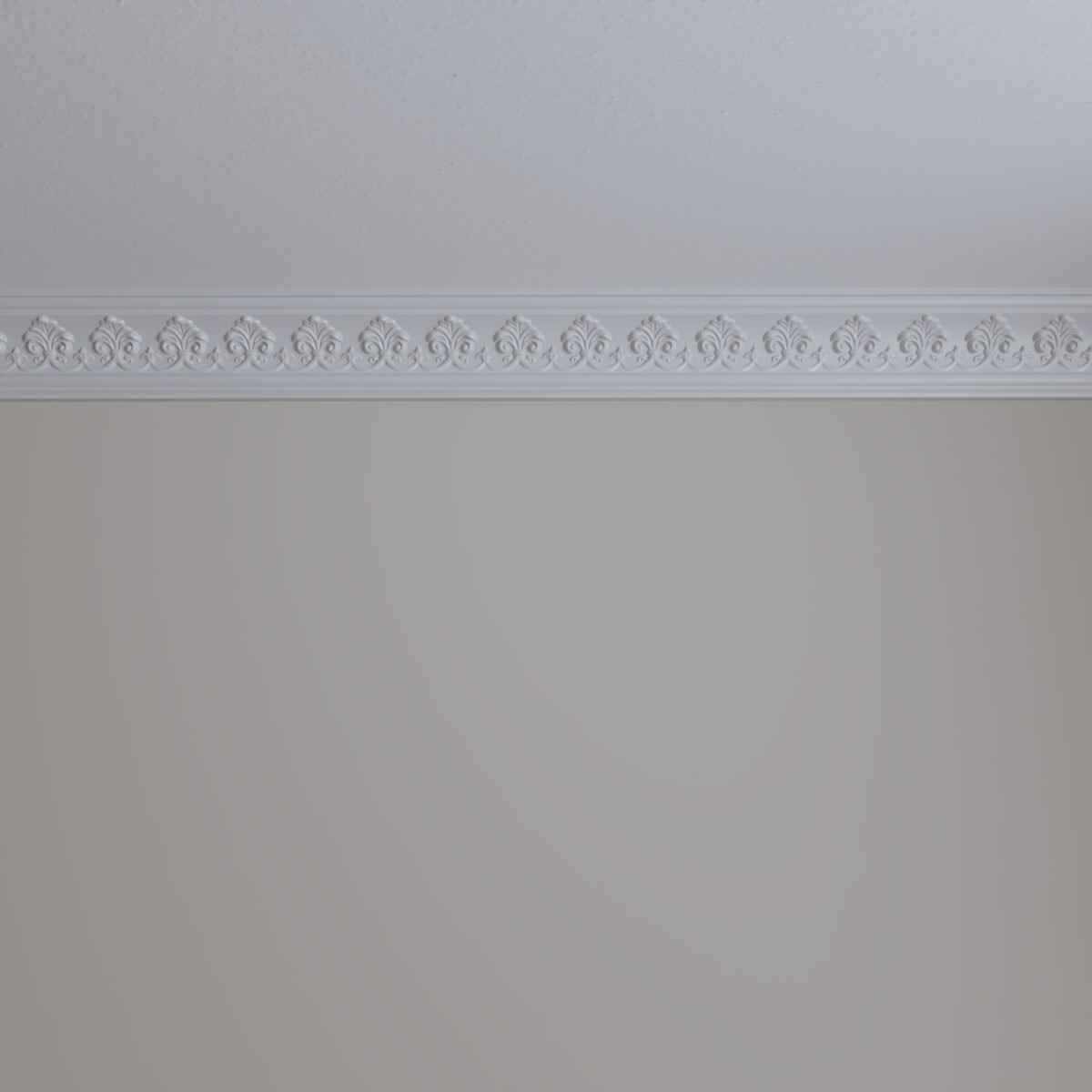Ekena Millwork 3 7/8"H x 2 1/8"P x 4 1/2"F x 94 1/2"L Hampshire Crown Molding