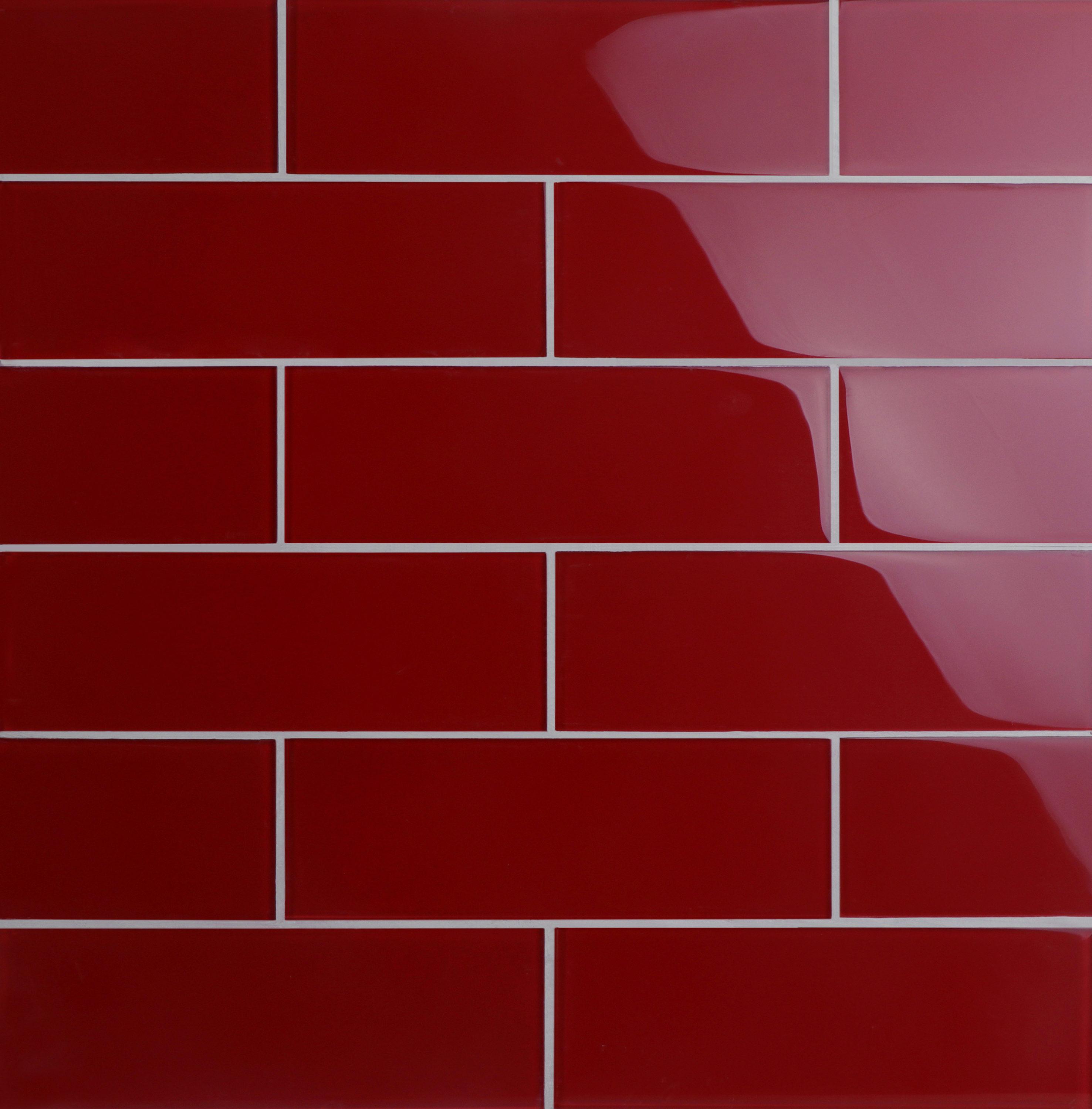 Premium 4" x 12" Glass Subway Tile