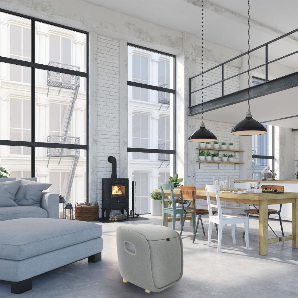 Synca Wellness Upholstered Heated Massage Chair with Ottoman