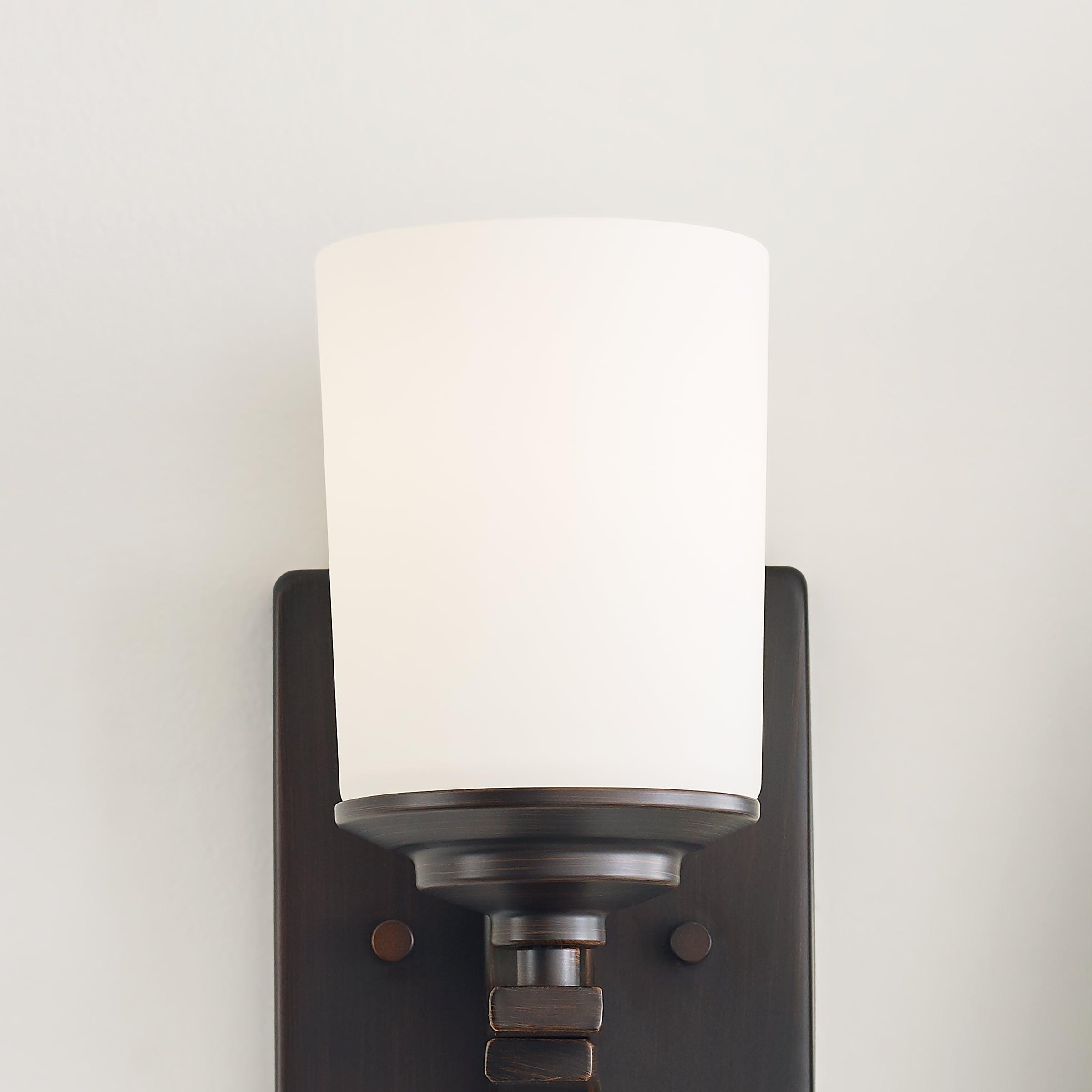 Kemal Traditional Bronze Round Wall Sconce, Energy Star 15in