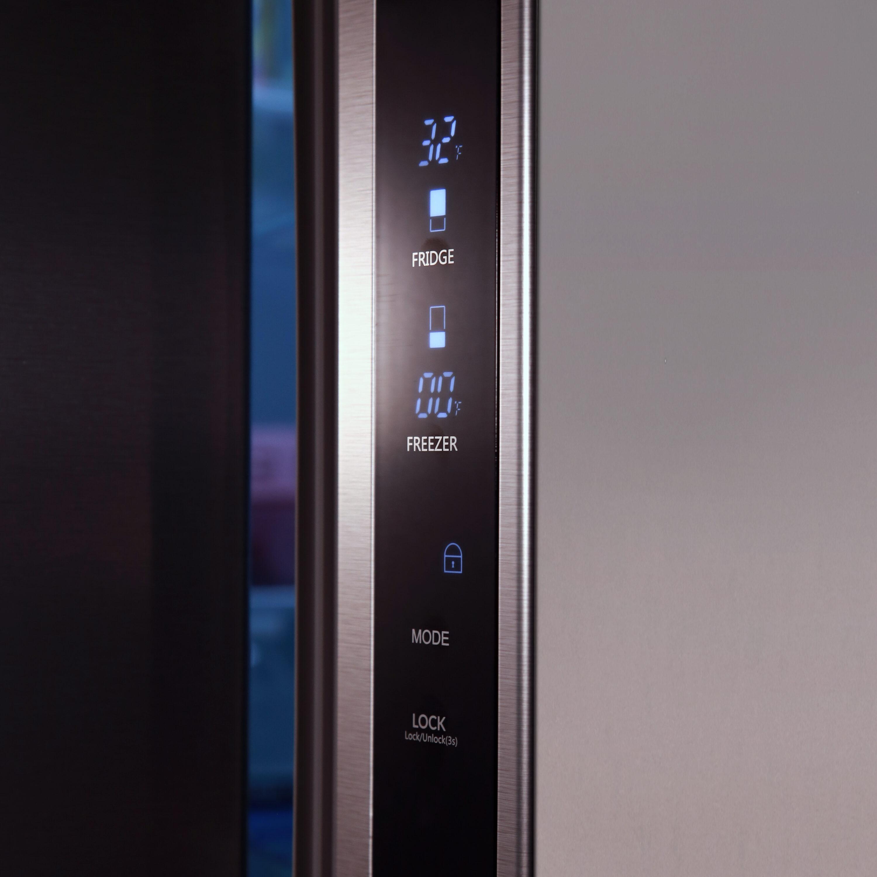 Avanti Frost Free French Door Refrigerator​, 17.5 Cu. Ft., in Stainless Steel (FFFDS175L3S)