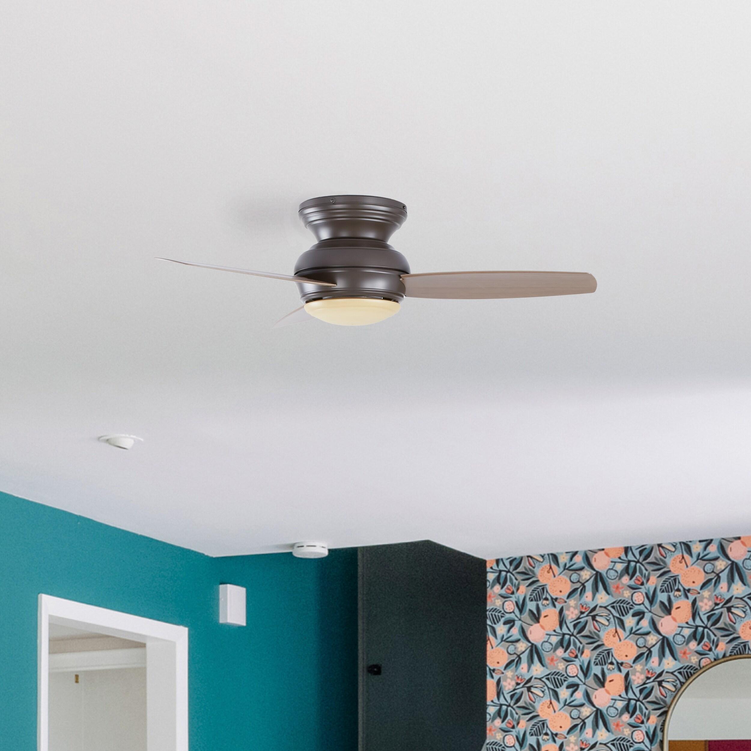 44" Concept II 3 - Blade Outdoor LED Propeller Ceiling Fan with Wall Control and Light Kit Included