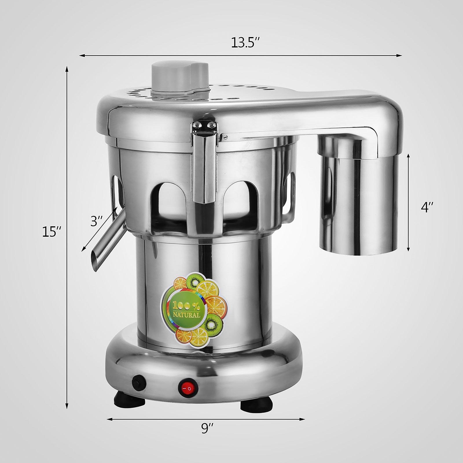 VBENLEM Commercial Juice Extractor Heavy Duty Juicer Aluminum Casting and Stainless Steel Constructed Centrifugal Juice Extractor Juicing both Fruit and Vegetable