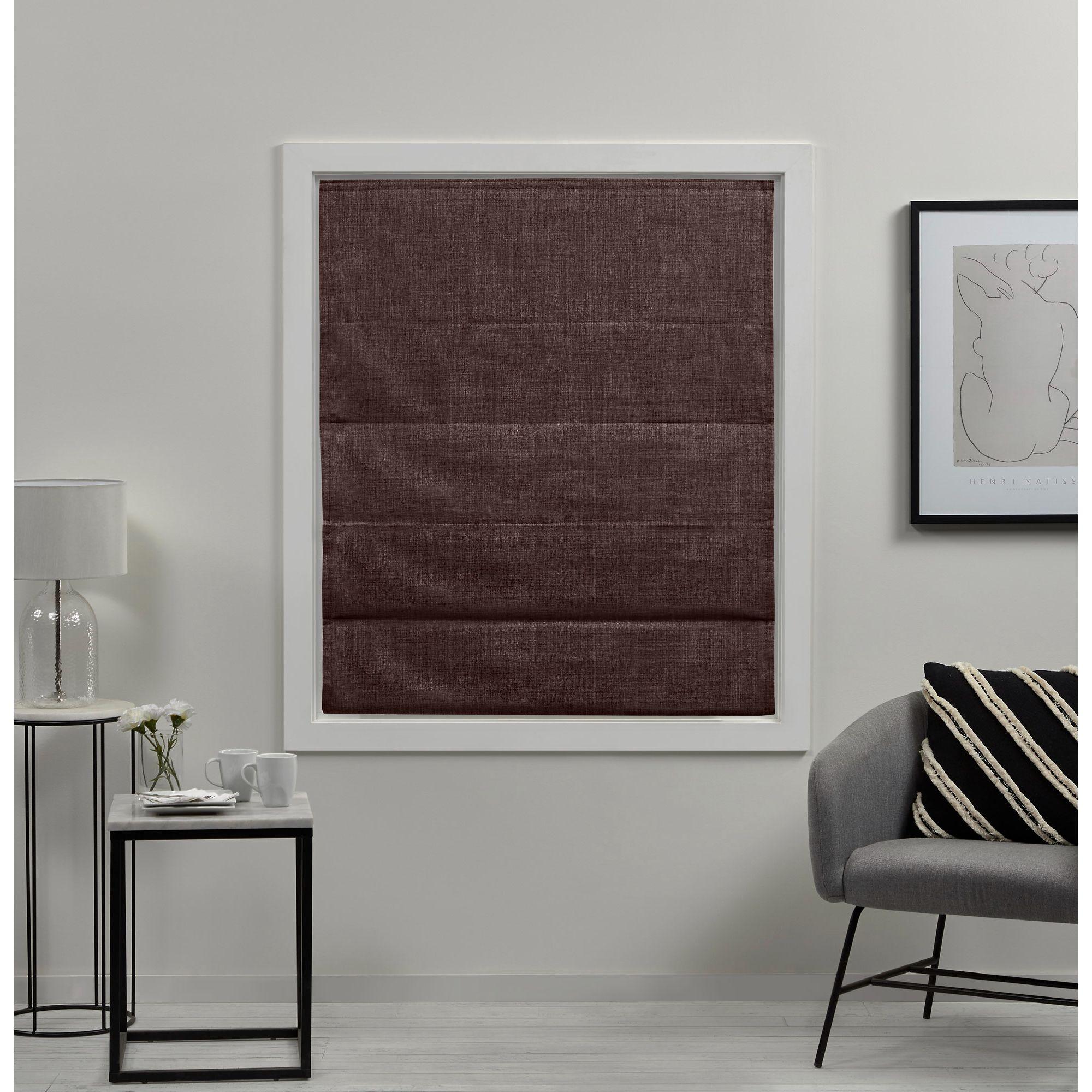 Amalgamated Textiles Exclusive Home Acadia 100% Blackout Roman Shade