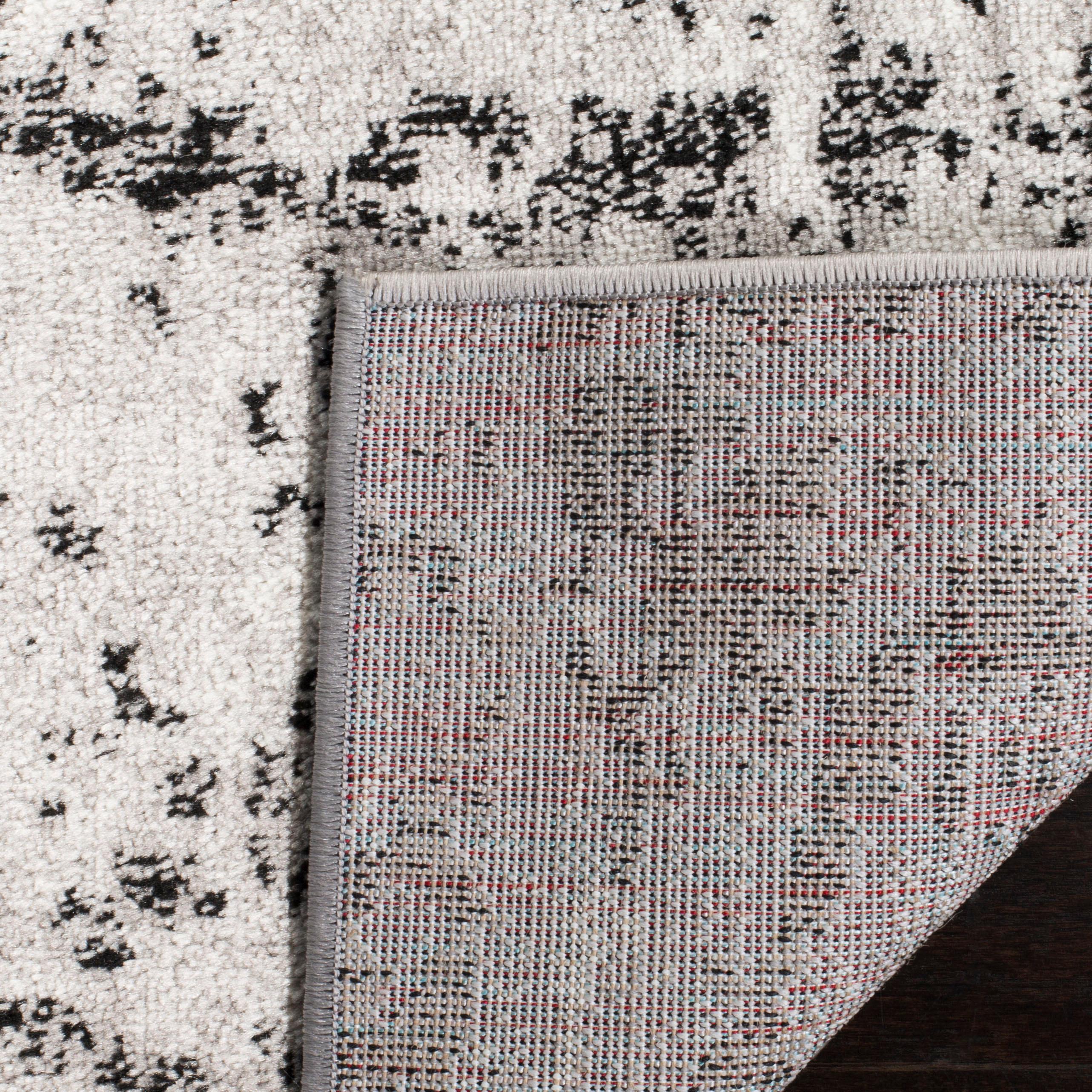 Skyler SKY186 Power Loomed Indoor Area Rug - Charcoal/Ivory - 5'1"x7'6" - Safavieh