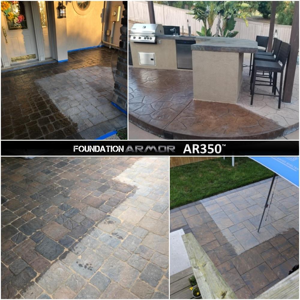 5 GAL Armor AR350 Pro-Grade Solvent Based Acrylic Wet Look Low Gloss Concrete And Paver Sealer