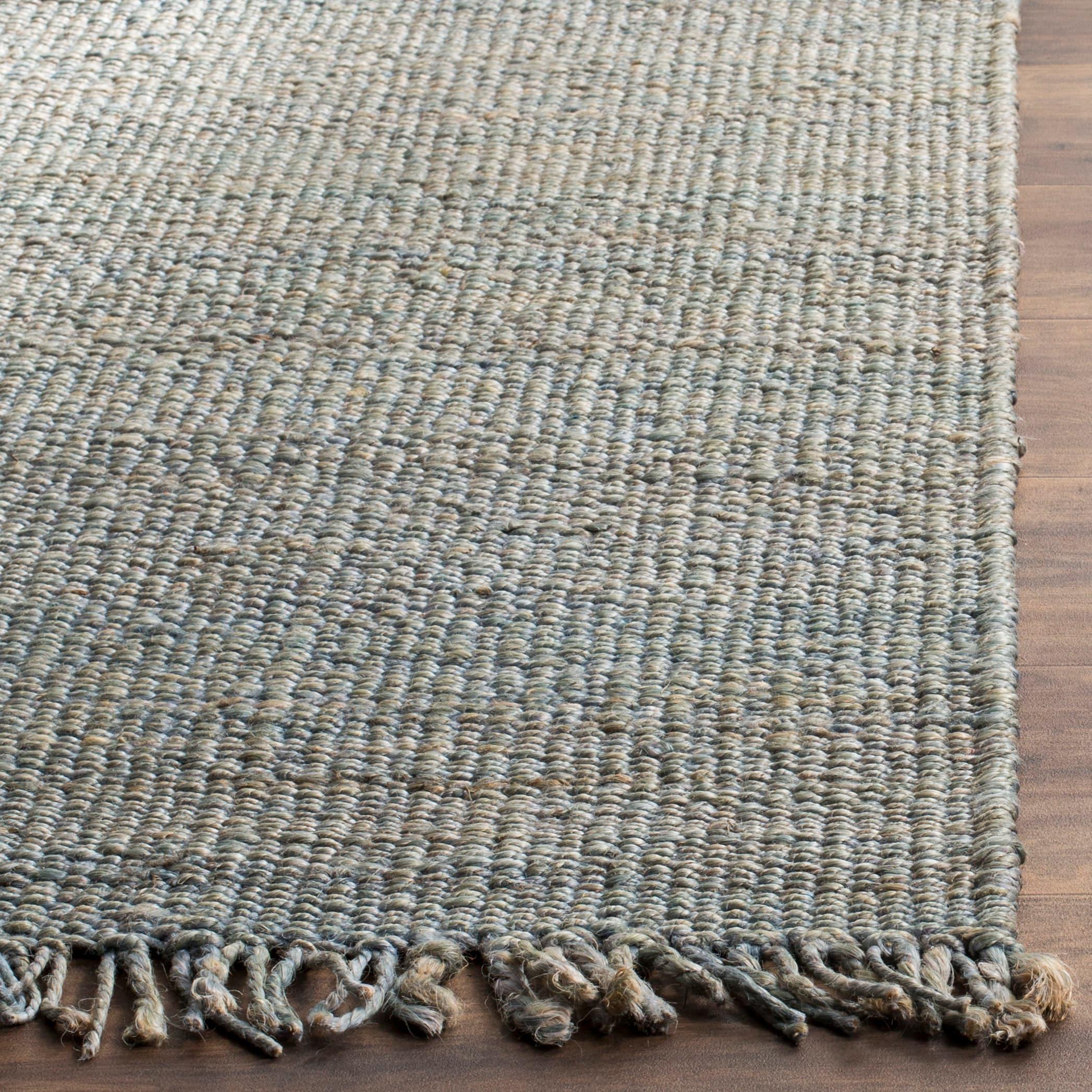 Natural Fiber NF368 Hand Woven Area Rug - Blue - 6'x6' - Safavieh.