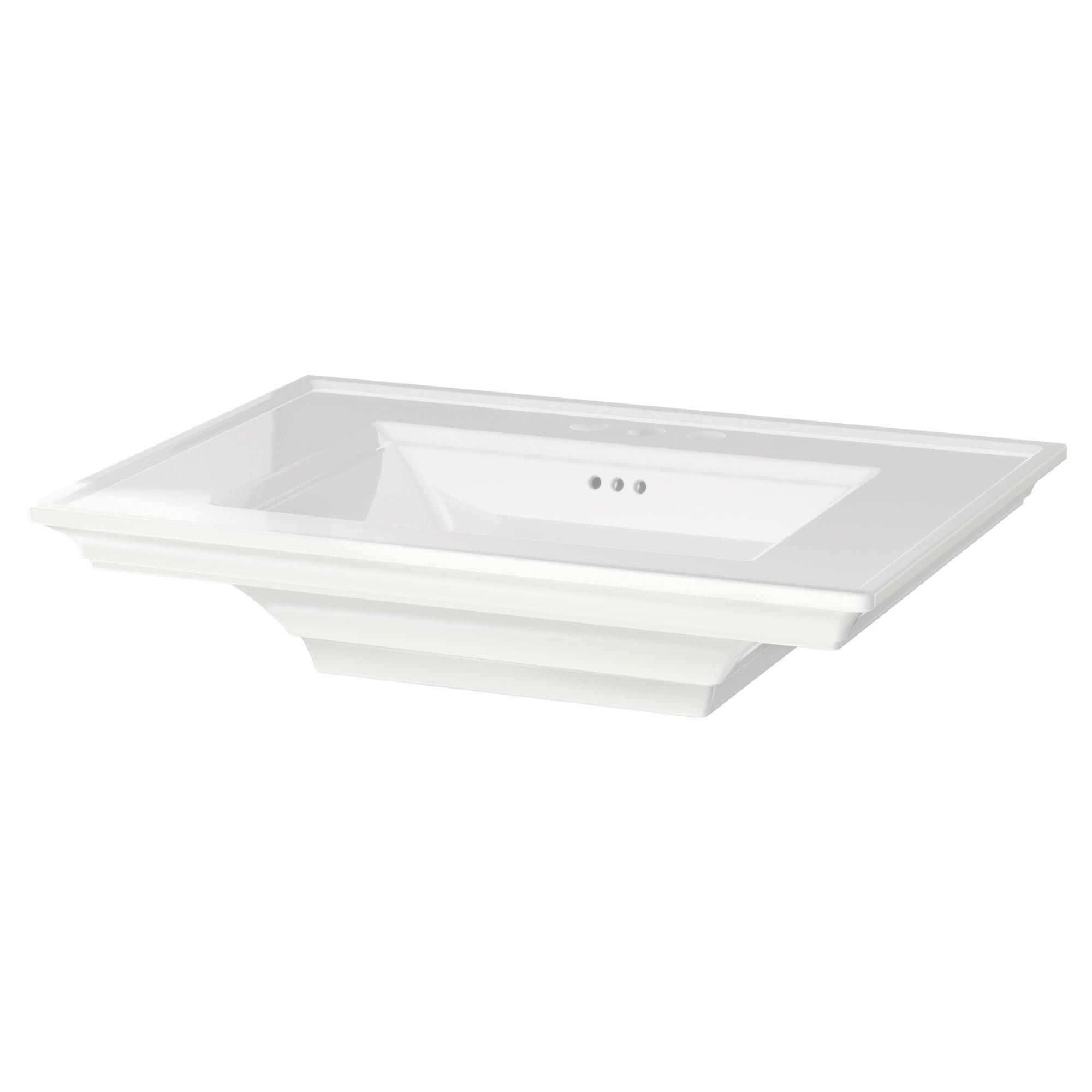 American Standard Town 22.5'' White Ceramic Rectangular Bathroom Sink with Overflow