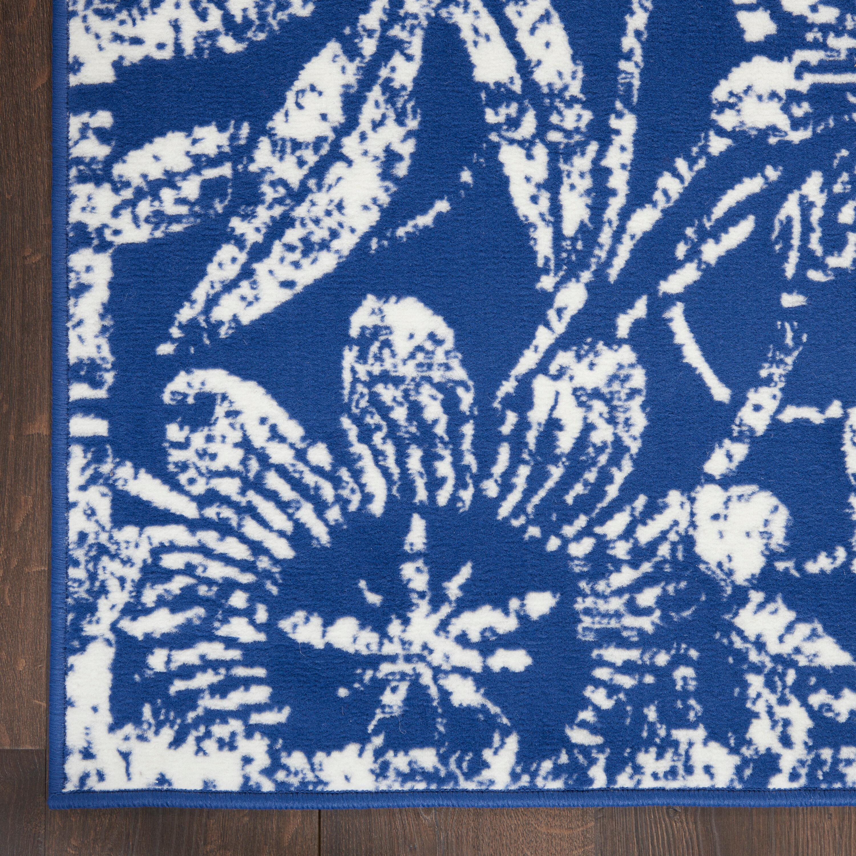 Nourison Whimsicle WHS05 Indoor only Area Rug - Navy 5' x 7'