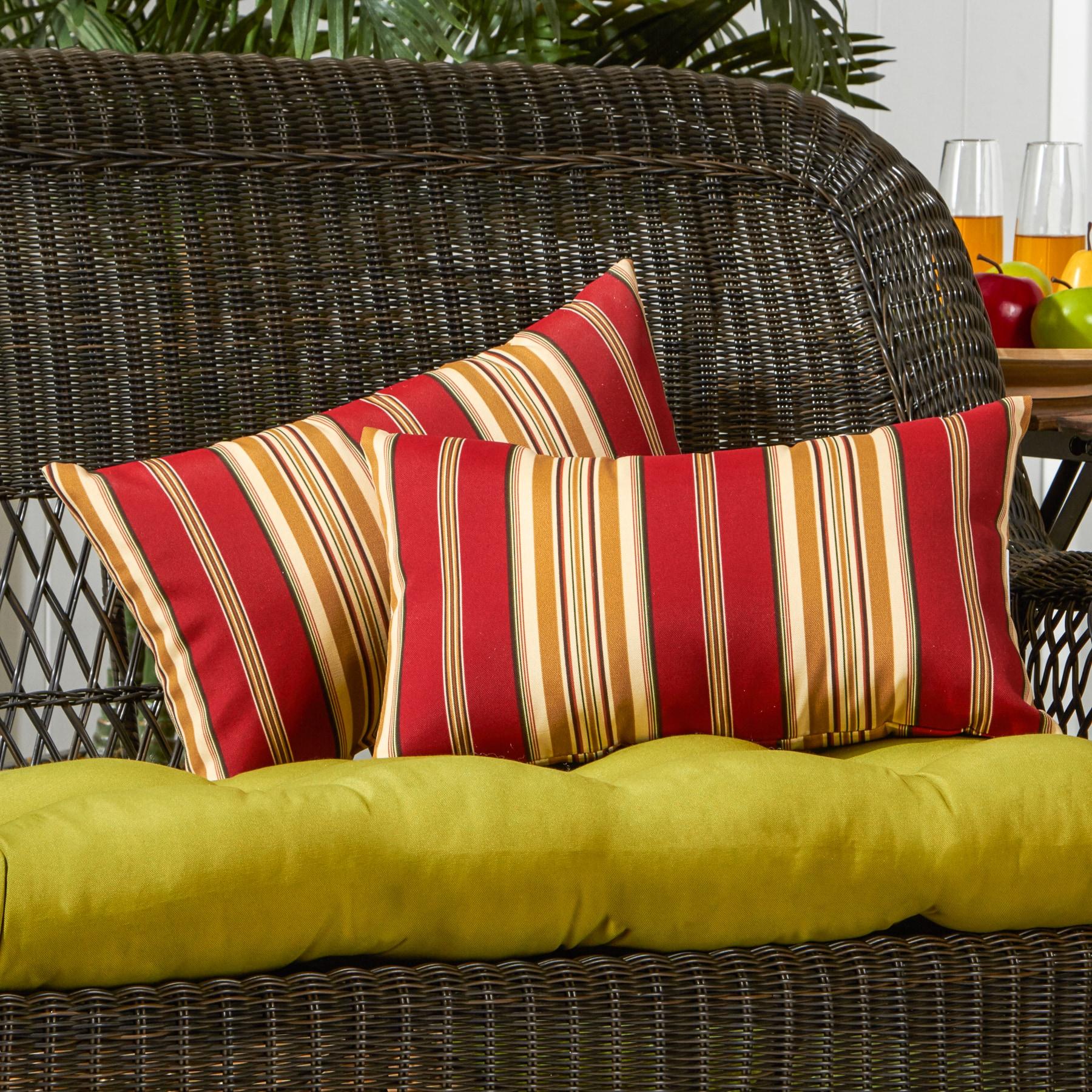 Indoor/Outdoor Reversible Throw Pillow