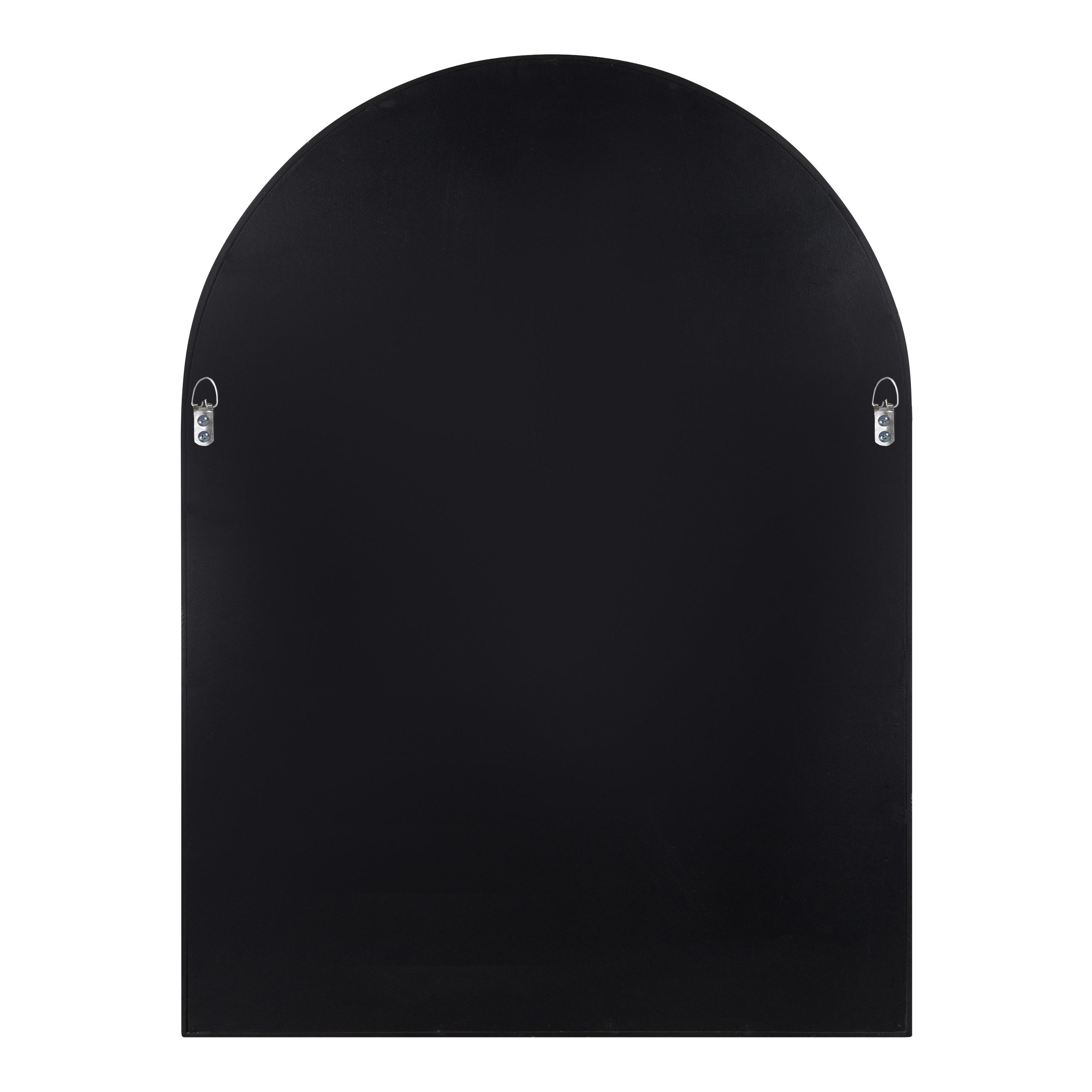 Kate & Laurel All Things Decor 24"x32" Valenti Mid-Century Modern Arched Wall Mirror: Includes Mounting Hardware