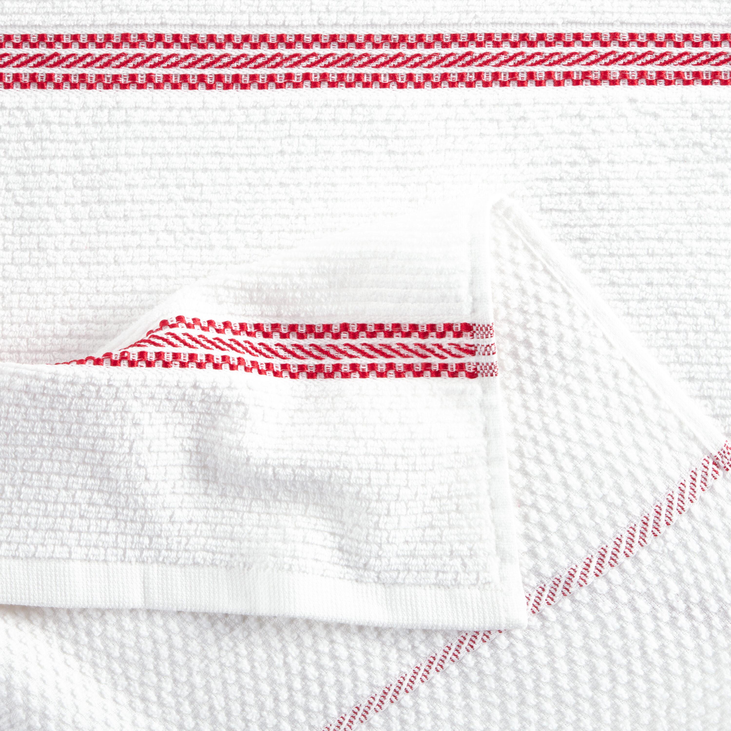 Martha Stewart Martha Stewart Modern Waffle Kitchen Towel Set 6-Pack, Linen, 16"x28" (Set of 6)