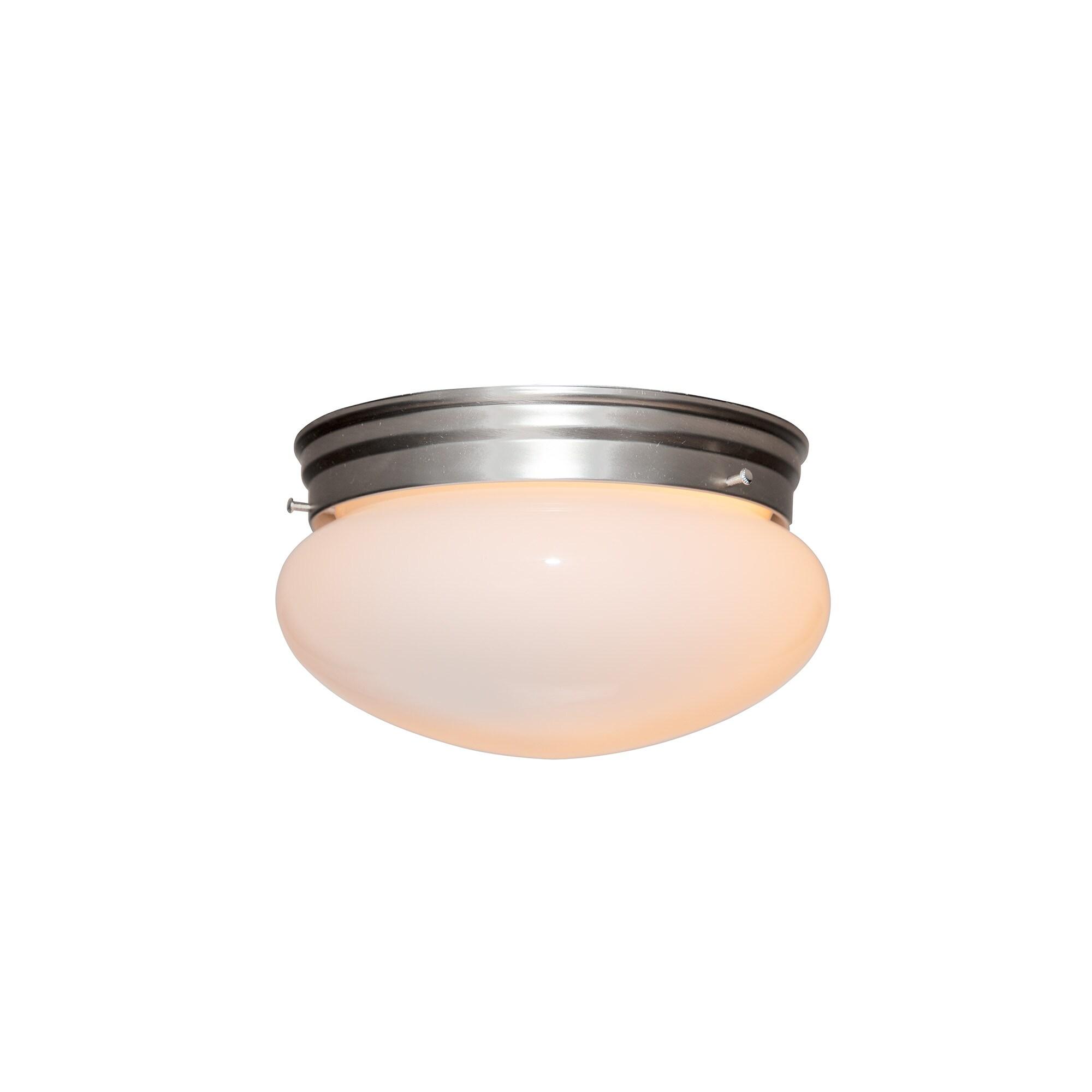 Designers Fountain 4732-PW Basic 9" Flushmount Pewter Finish Light Fixture