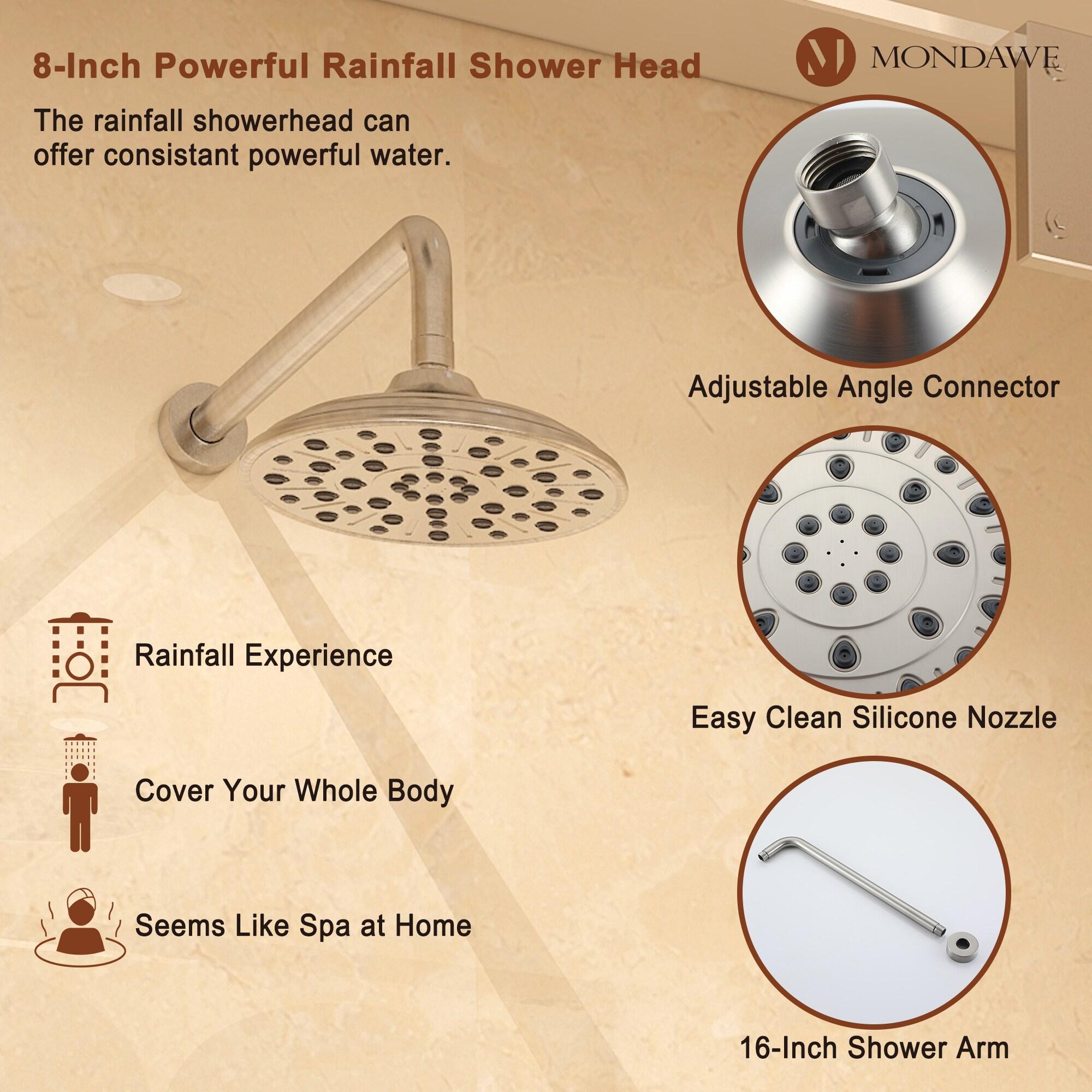 Calliope Wall Mounted 2-Function Retro Pressure-Balanced Shower System with 3 Setting Handheld