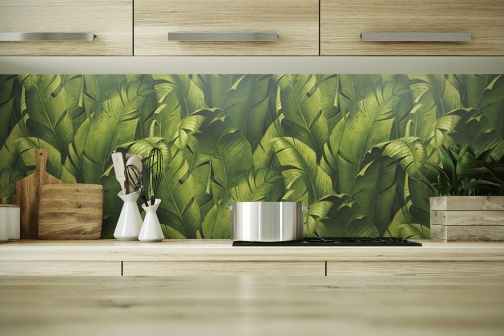 NextWall NW31000 Tropical Banana Leaves Peel & Stick Wallpaper, Green