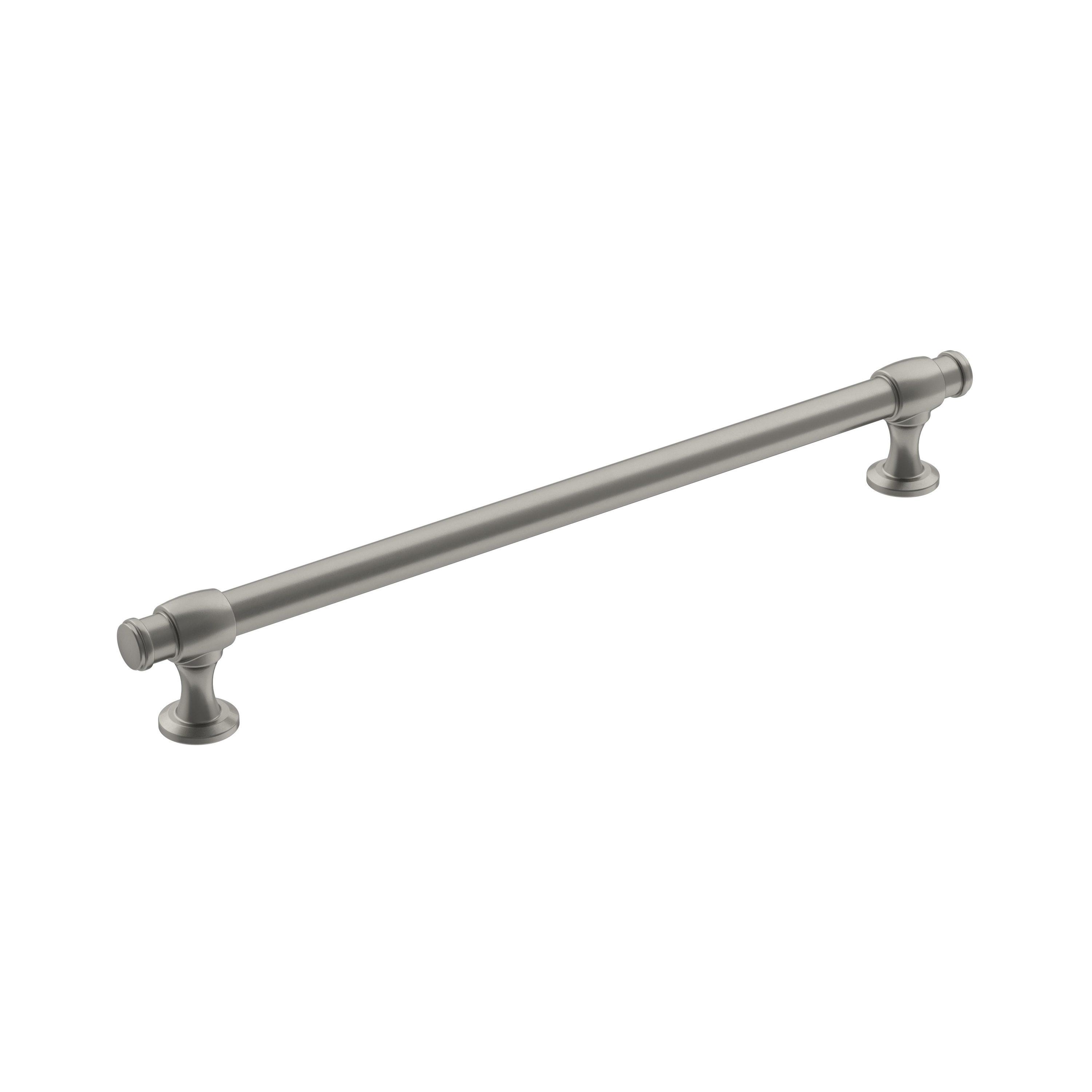 Amerock Winsome 8-13/16 inch (224mm) Center-to-Center Satin Nickel Cabinet Pull