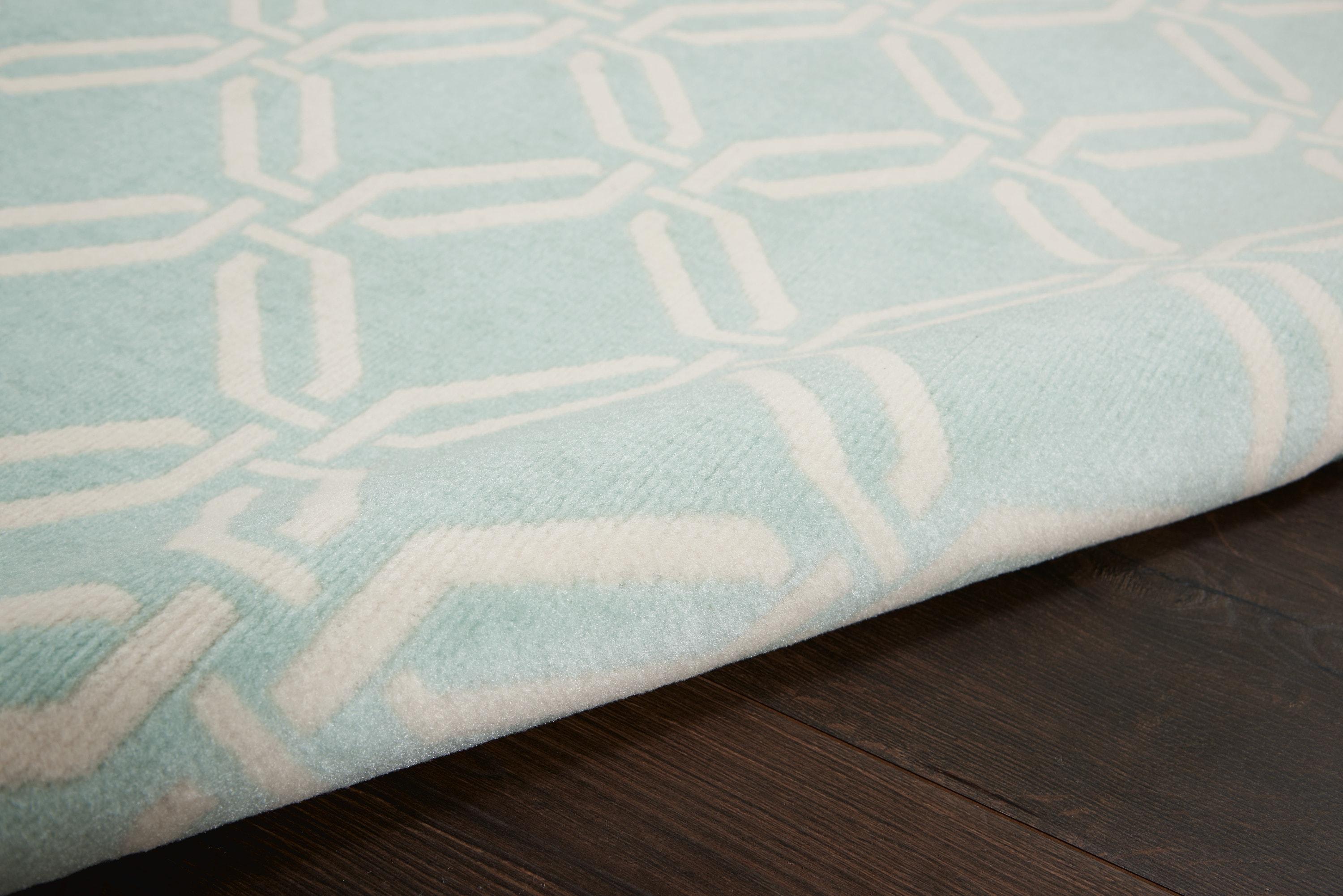 Nourison Jubilant Trellis Green 4' x 6' Area Rug, (4x6)