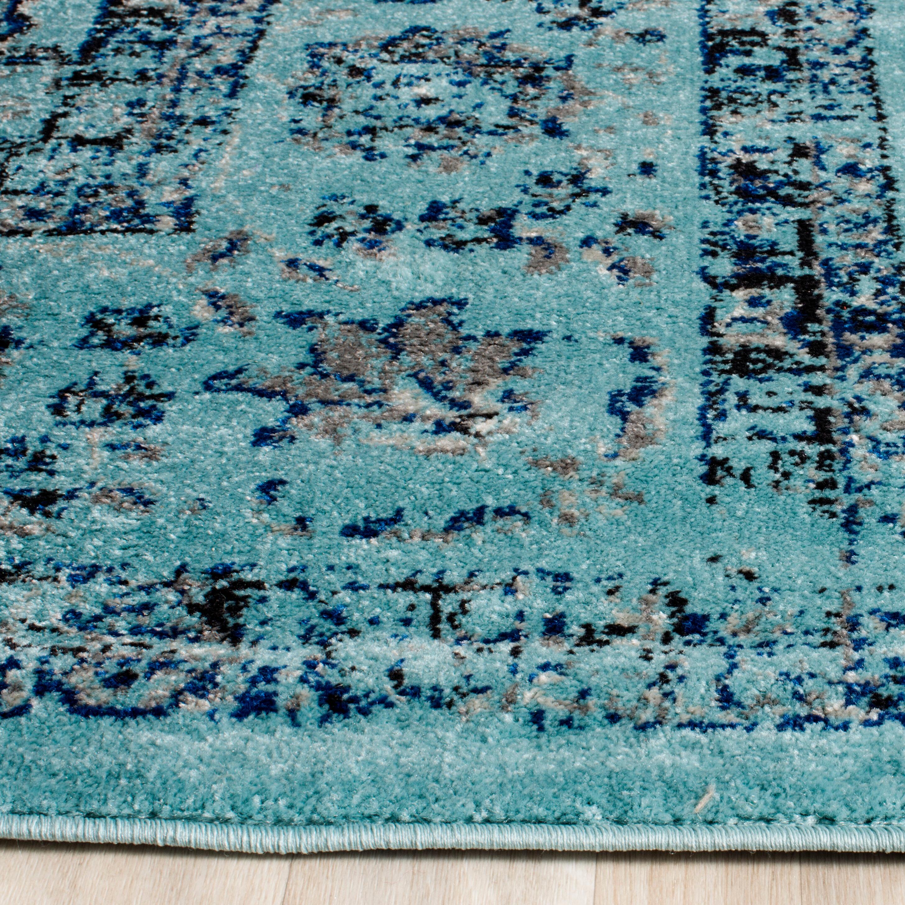 Evoke EVK220 Power Loomed Area Rug - Light Blue/Light Blue - 8'x10' - Safavieh.