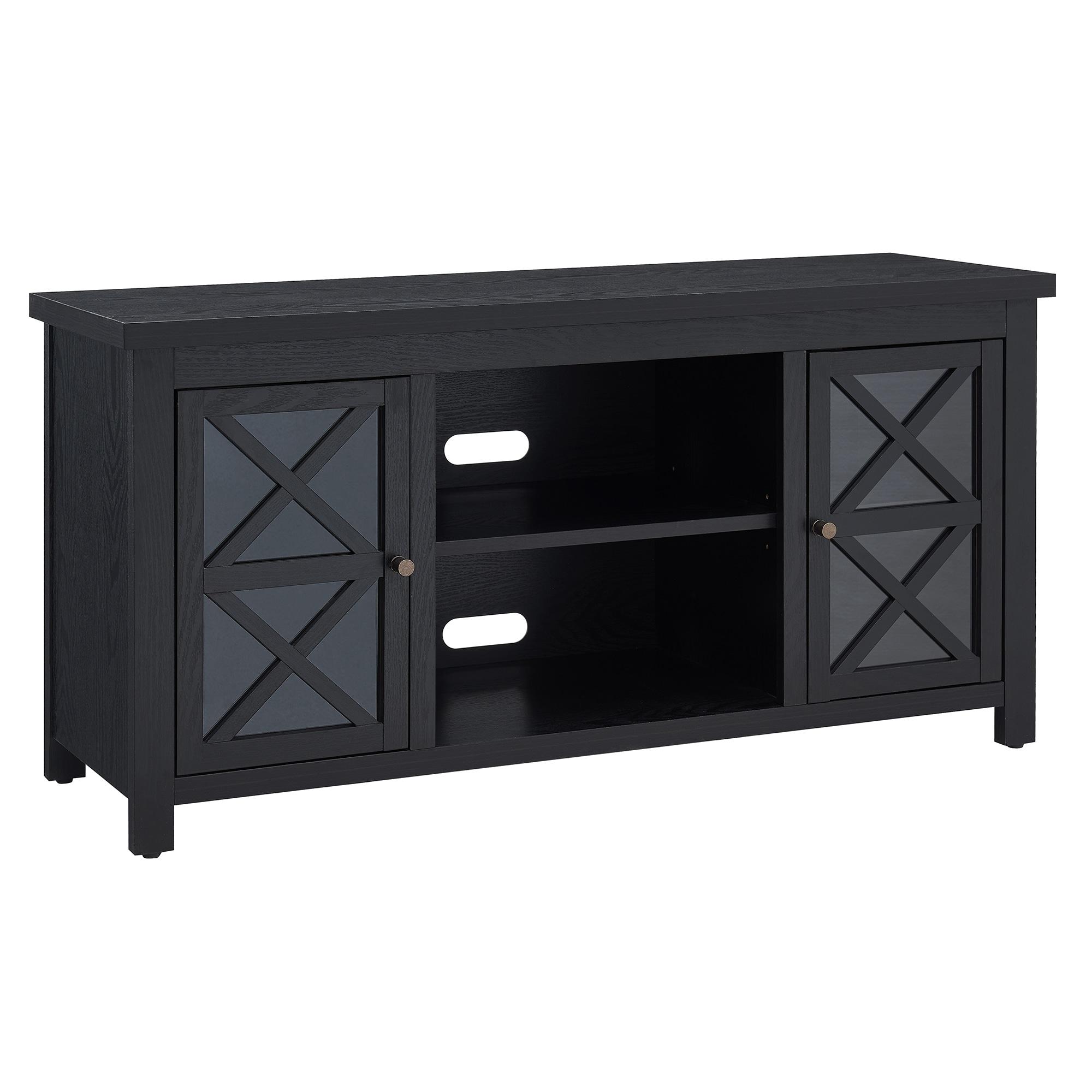 Evelyn&Zoe Colton Rectangular TV Stand for TV's up to 55", Black