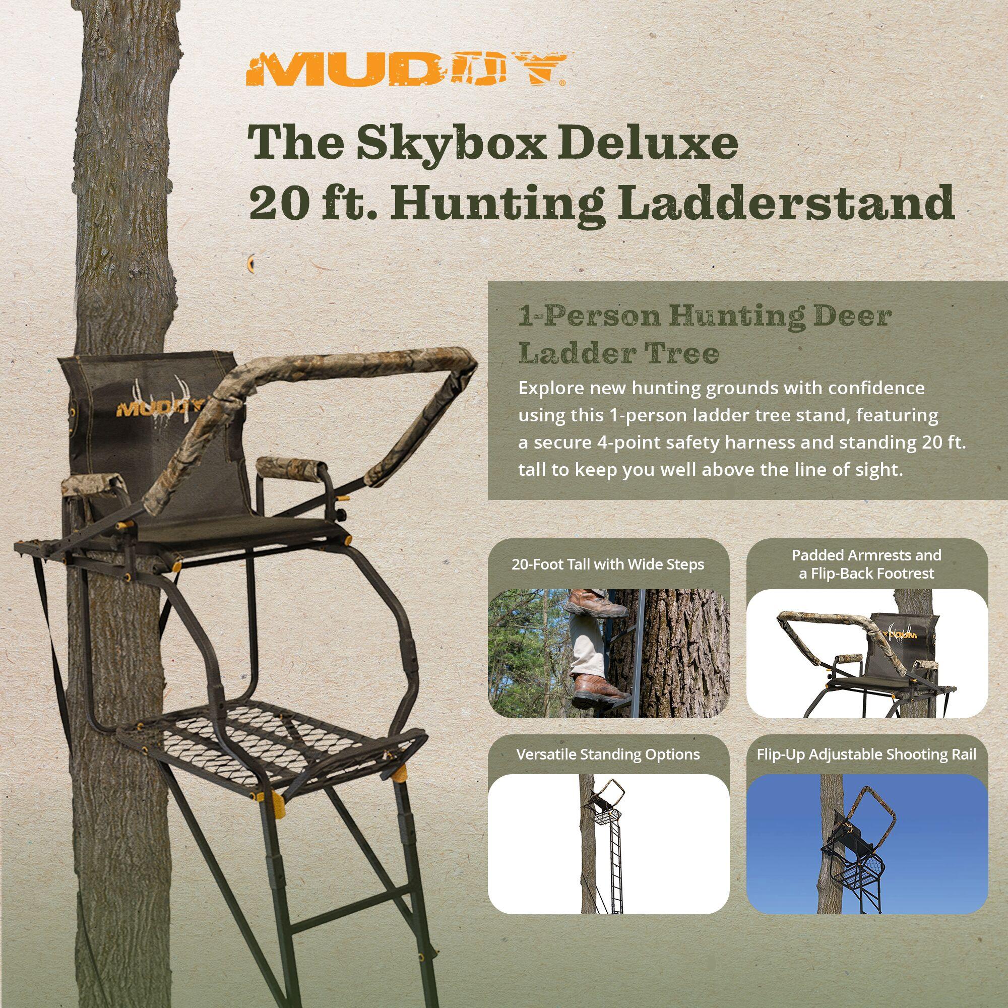 Muddy Warrior DXT 1-Man Ladder Stand, 17ft
