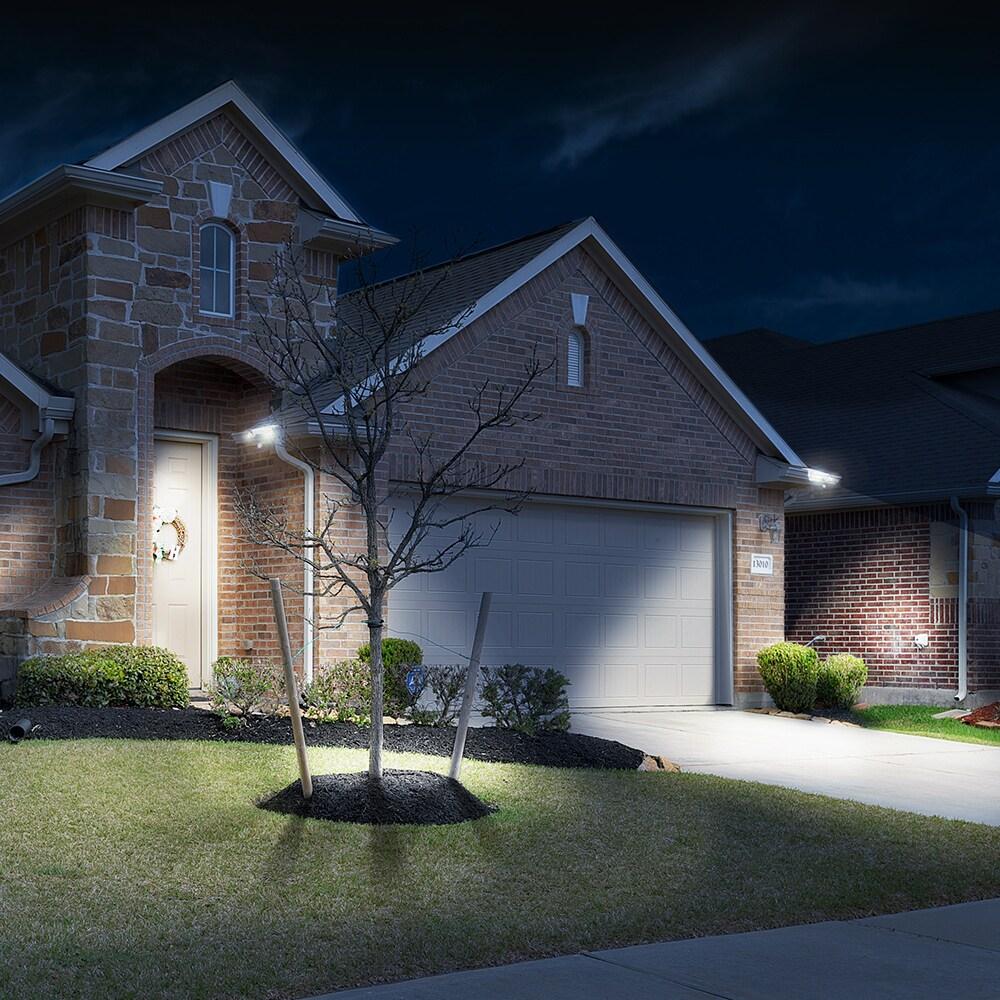 2 - Head LED Solar Powered Dusk to Dawn Outdoor Security Spotlight