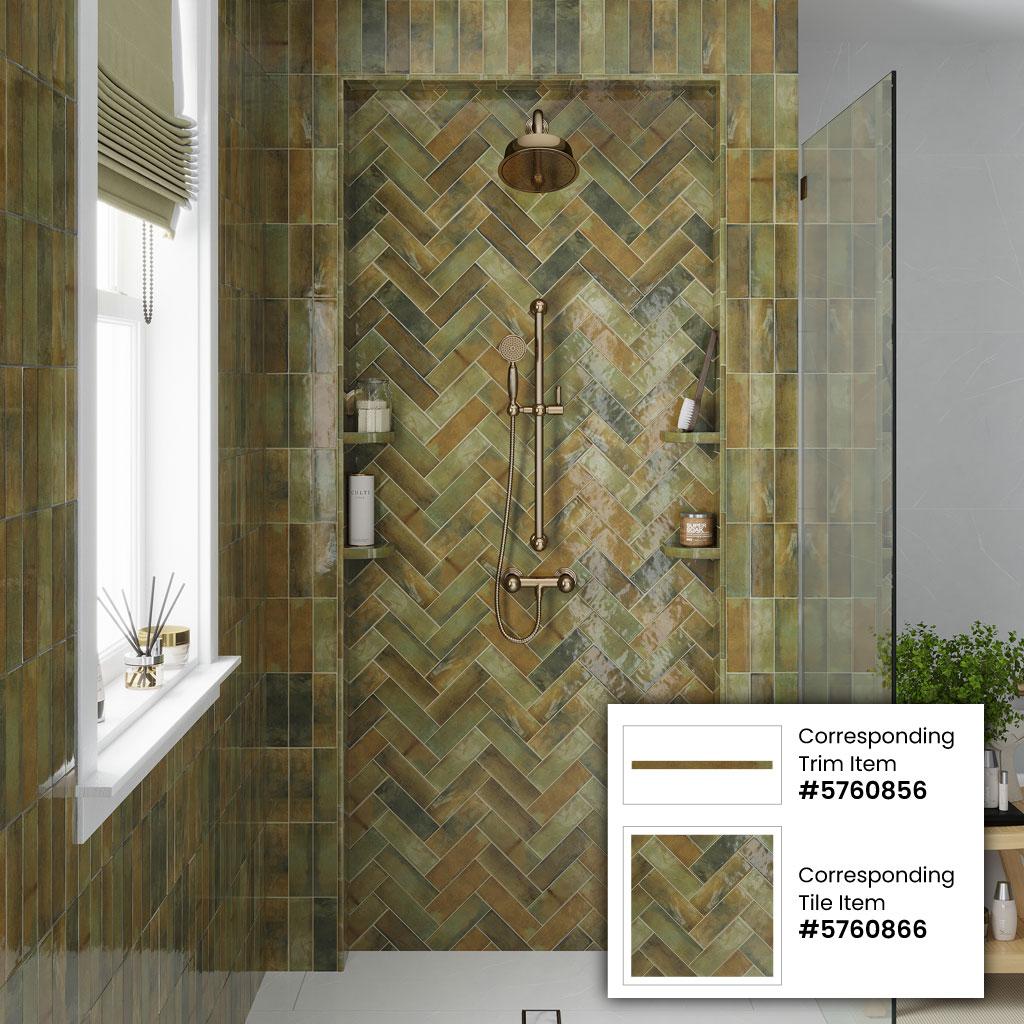 2.58'' W x 7.9'' L Ceramic Subway Singular Tile