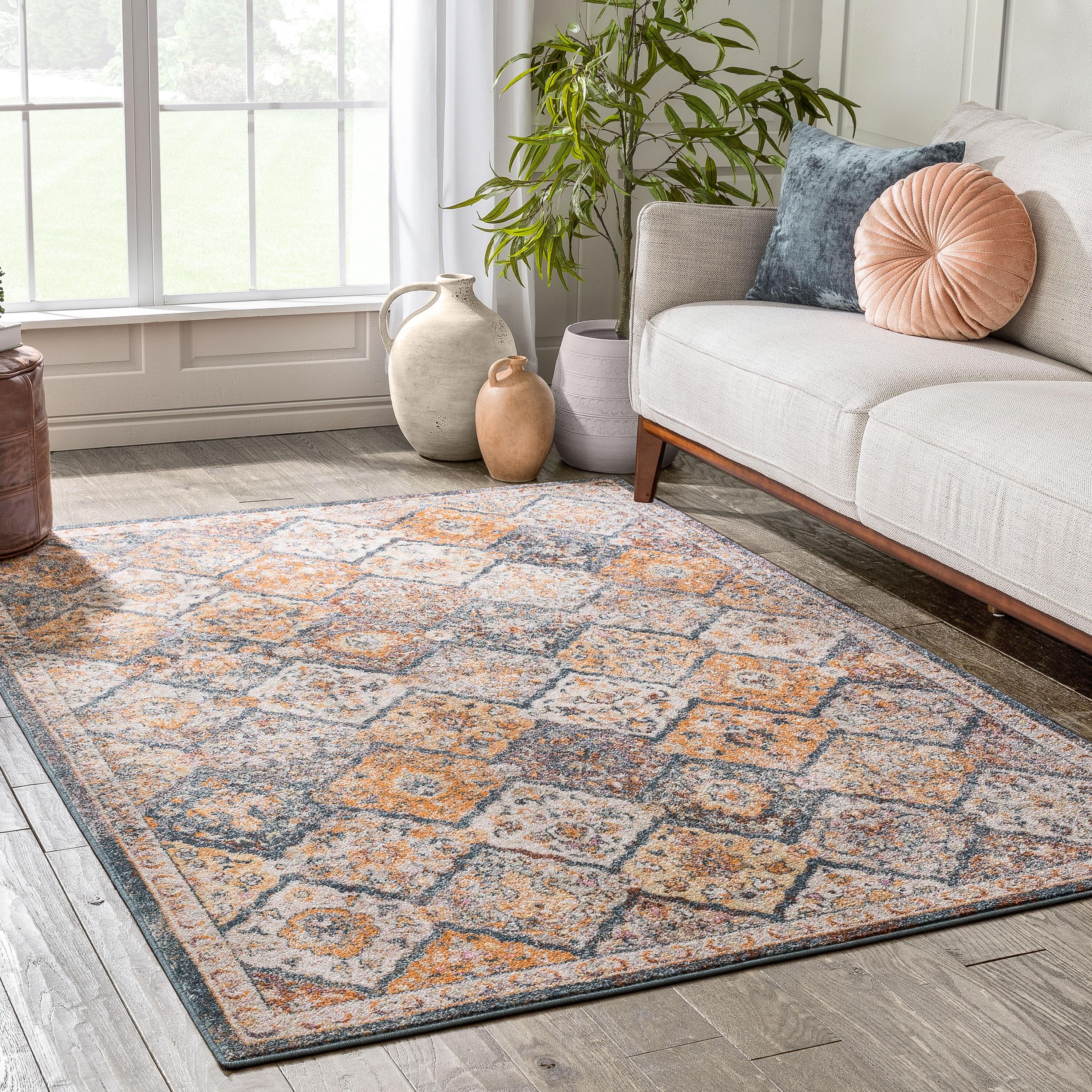 Well Woven Rodeo Oriental Area Rug, 5' x 3', Durable, Longer Lasting Rug, Global Inspired Bohemian Pattern, Super Soft Pile