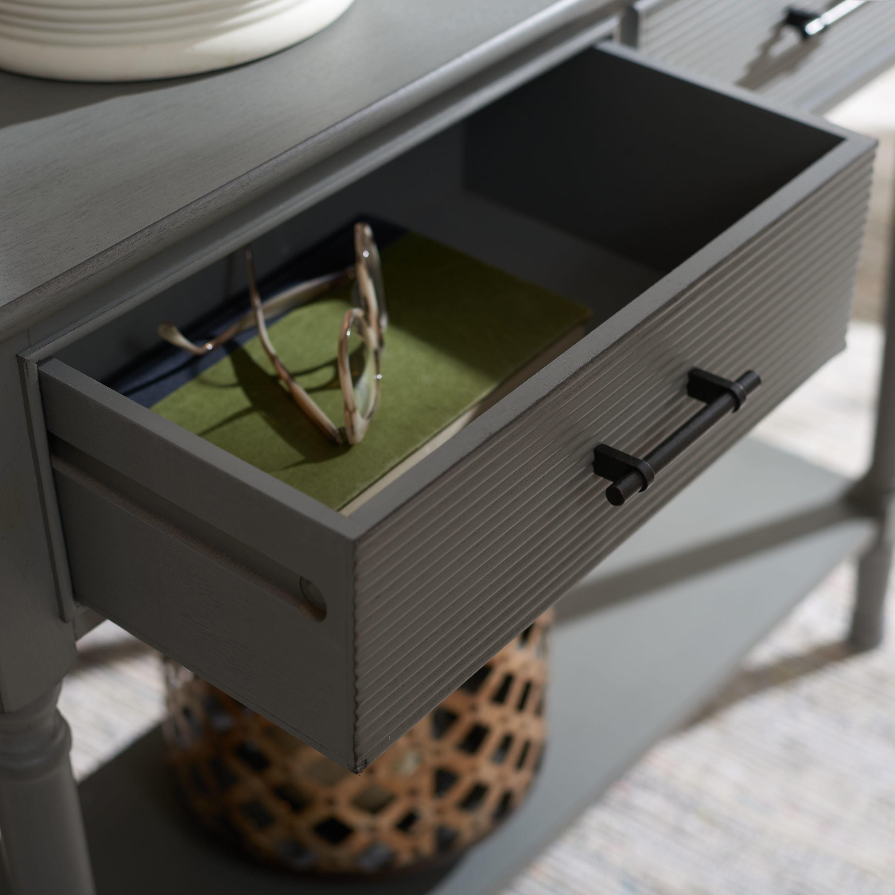 Ryder 2 Drawer Console Table - CNS5719C - Gray - Safavieh