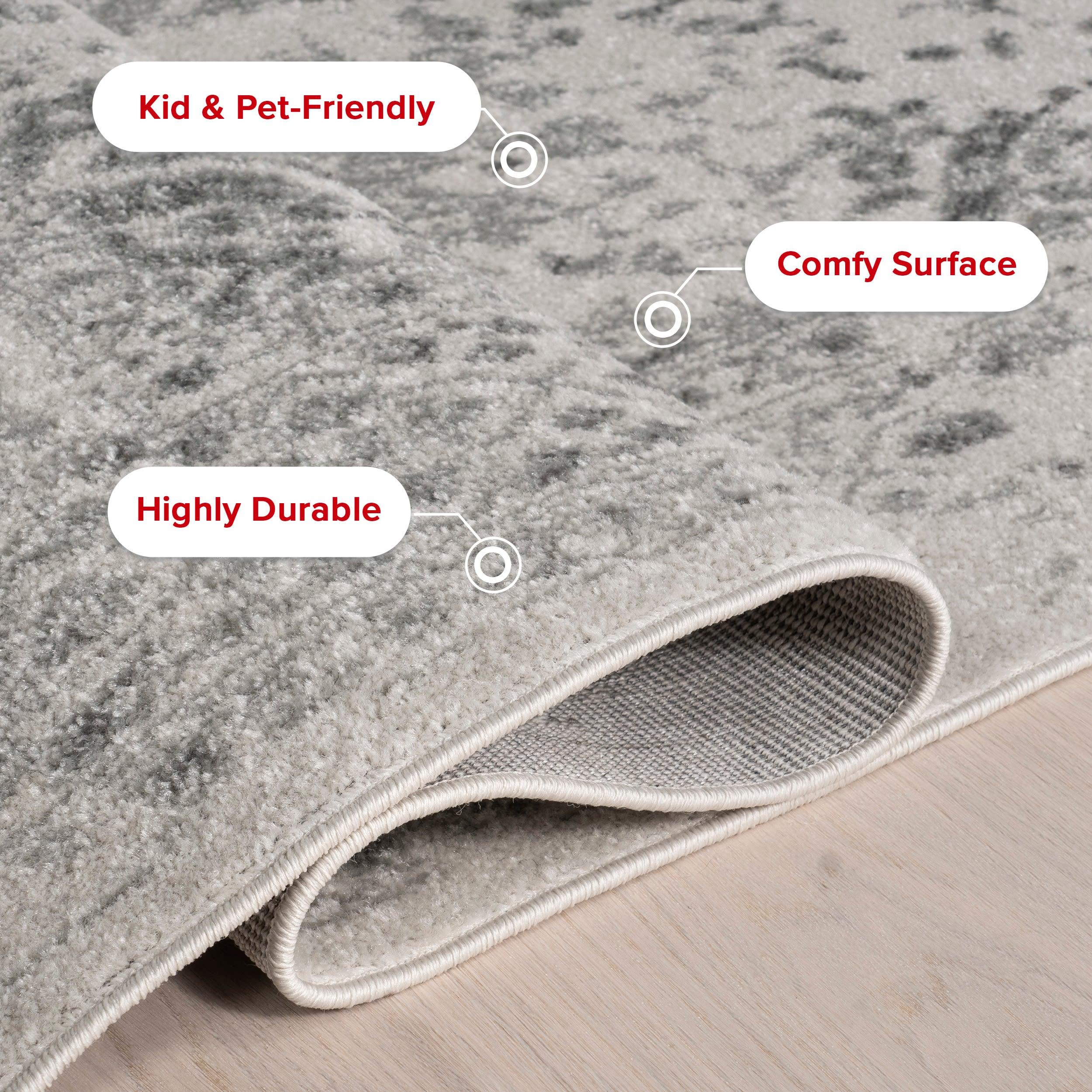 nuLOOM Odell Faded Vintage Ivory 3' x 5' Vintage Area Rug