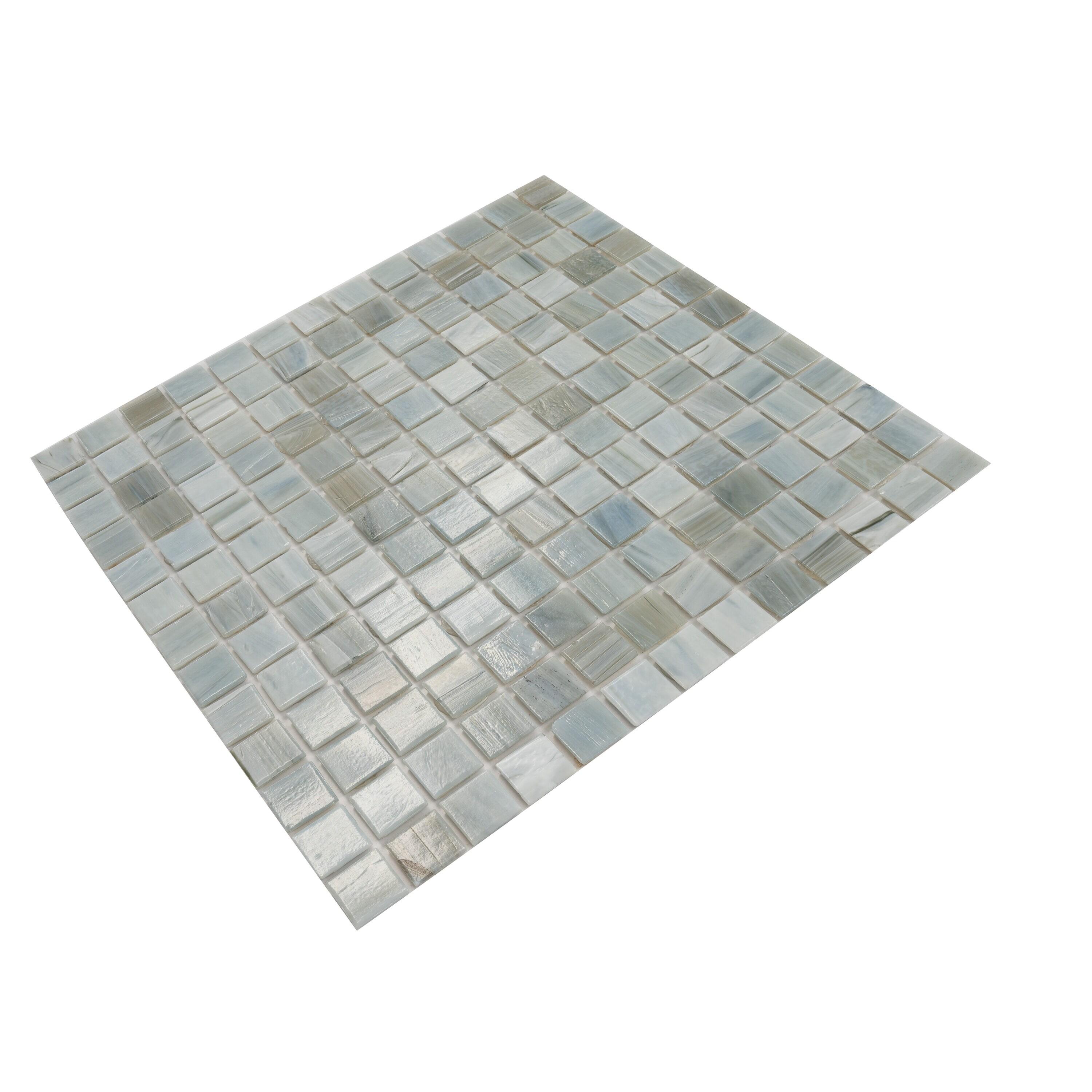 Celestial 0.8" x 0.8" Glass Grid Mosaic Wall & Floor Tile