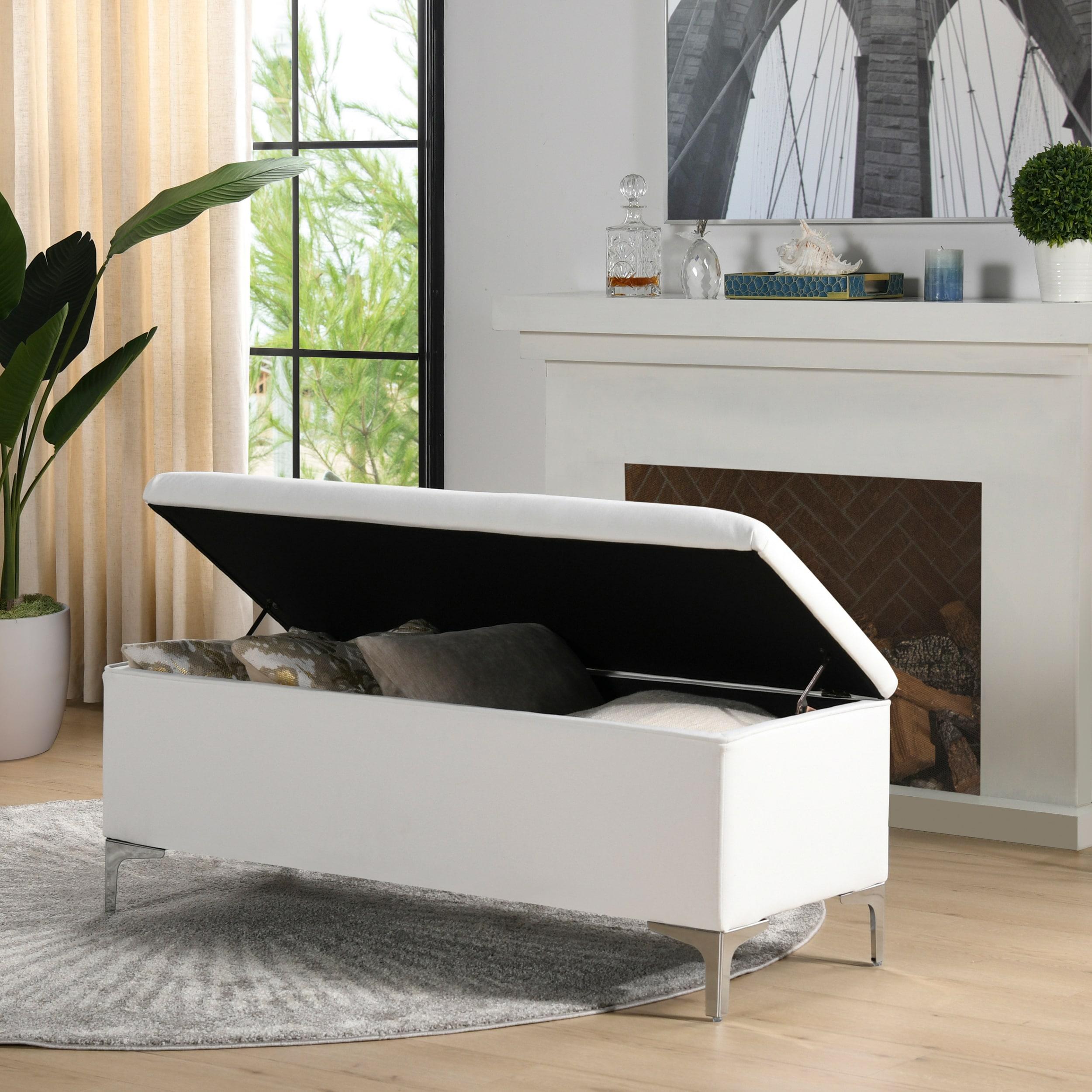 Madelyn Storage Bench Bright White