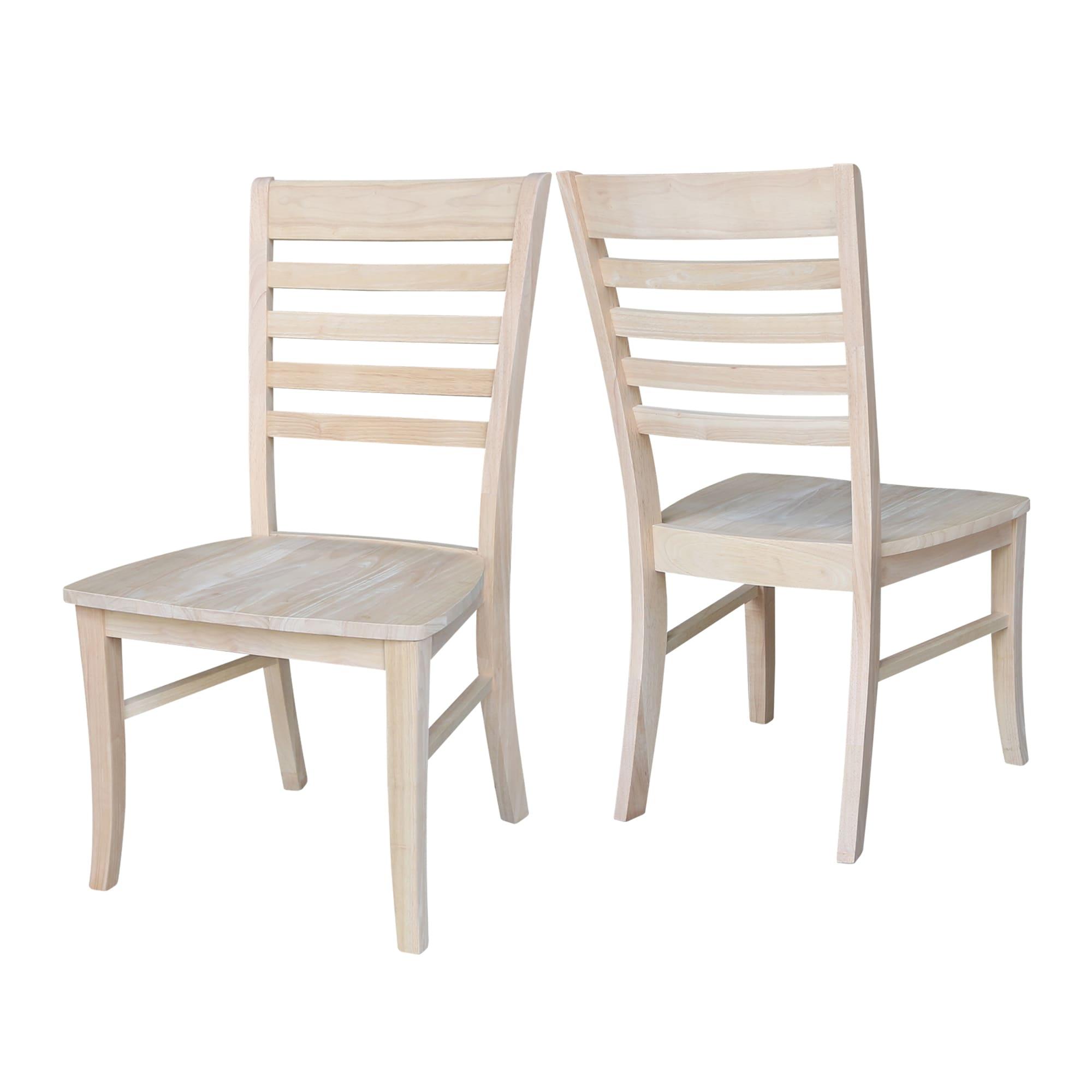 Set of 2 Cosmo Roma Ladderback Chairs - International Concepts