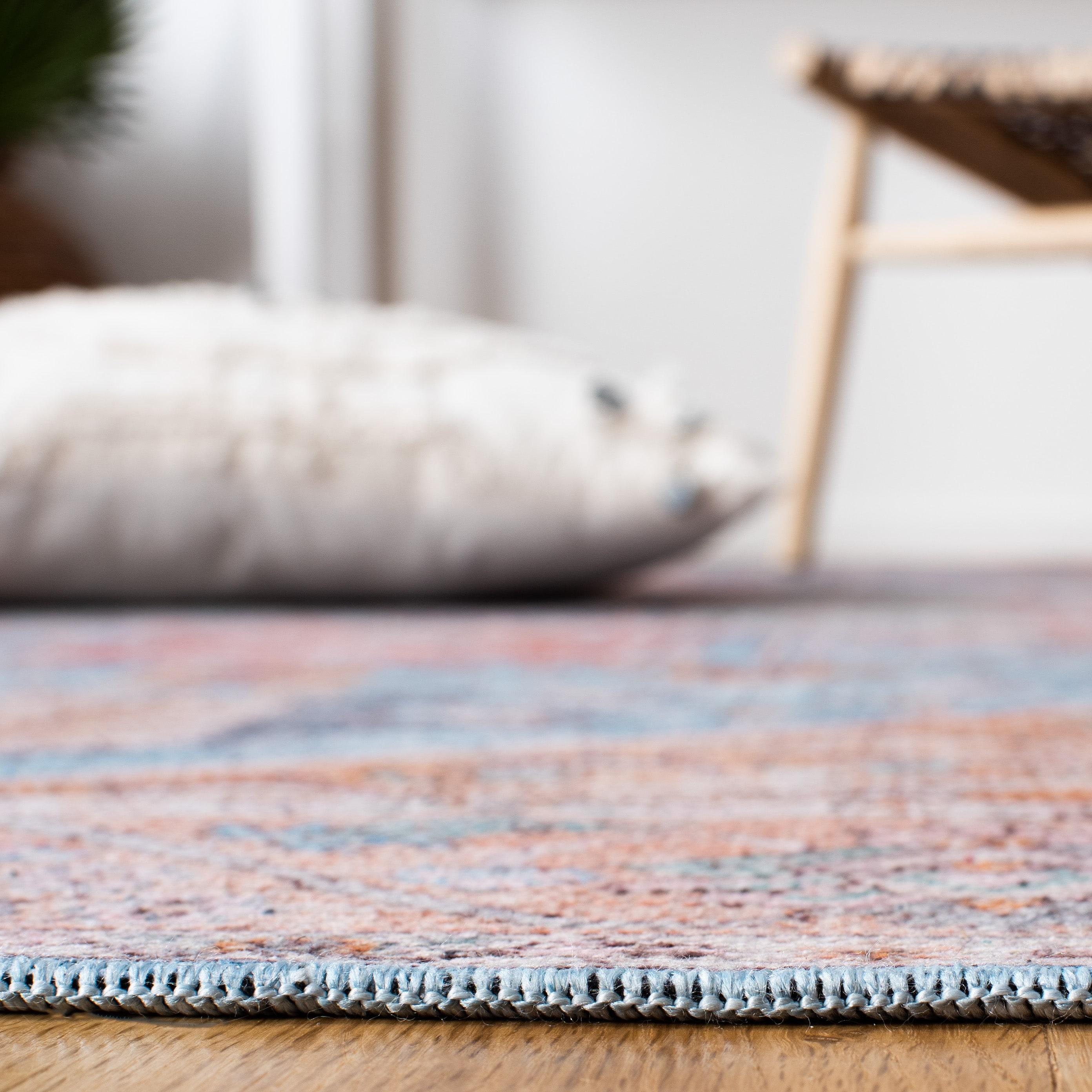 SAFAVIEH Serapi Isaiah Oriental Area Rug, Blue/Rust, 9' x 12'