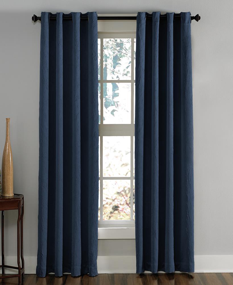 Curtainworks Lenox Grommet Curtain 63", Navy, Adult