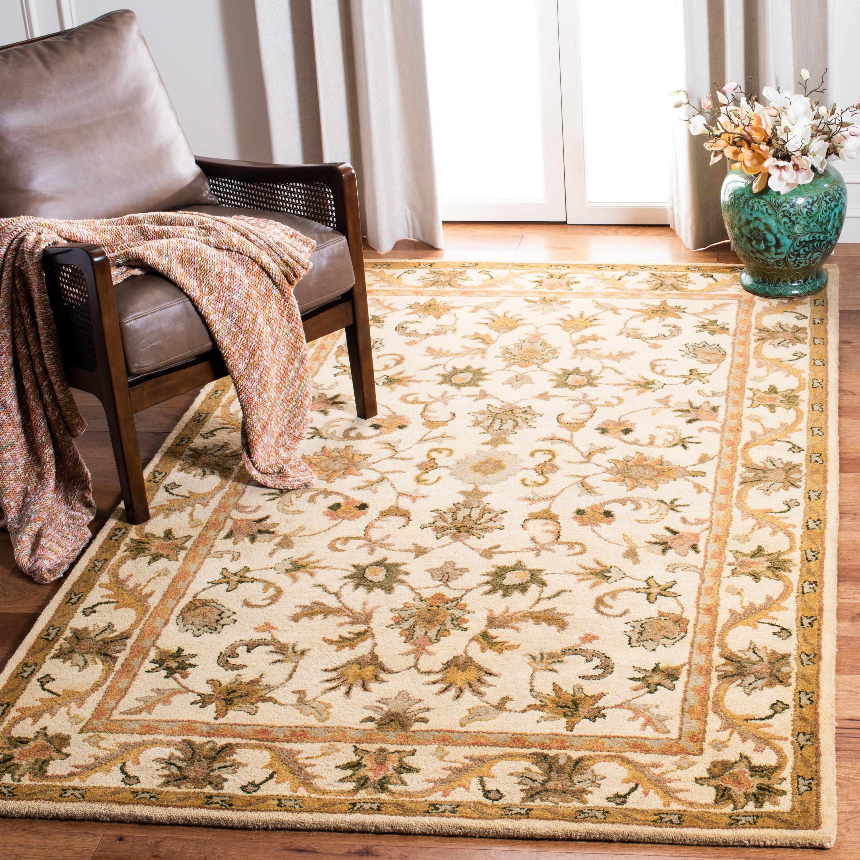 Antiquity AT52 Hand Tufted Indoor Area Rug - Gold - 8'3"x11' - Safavieh