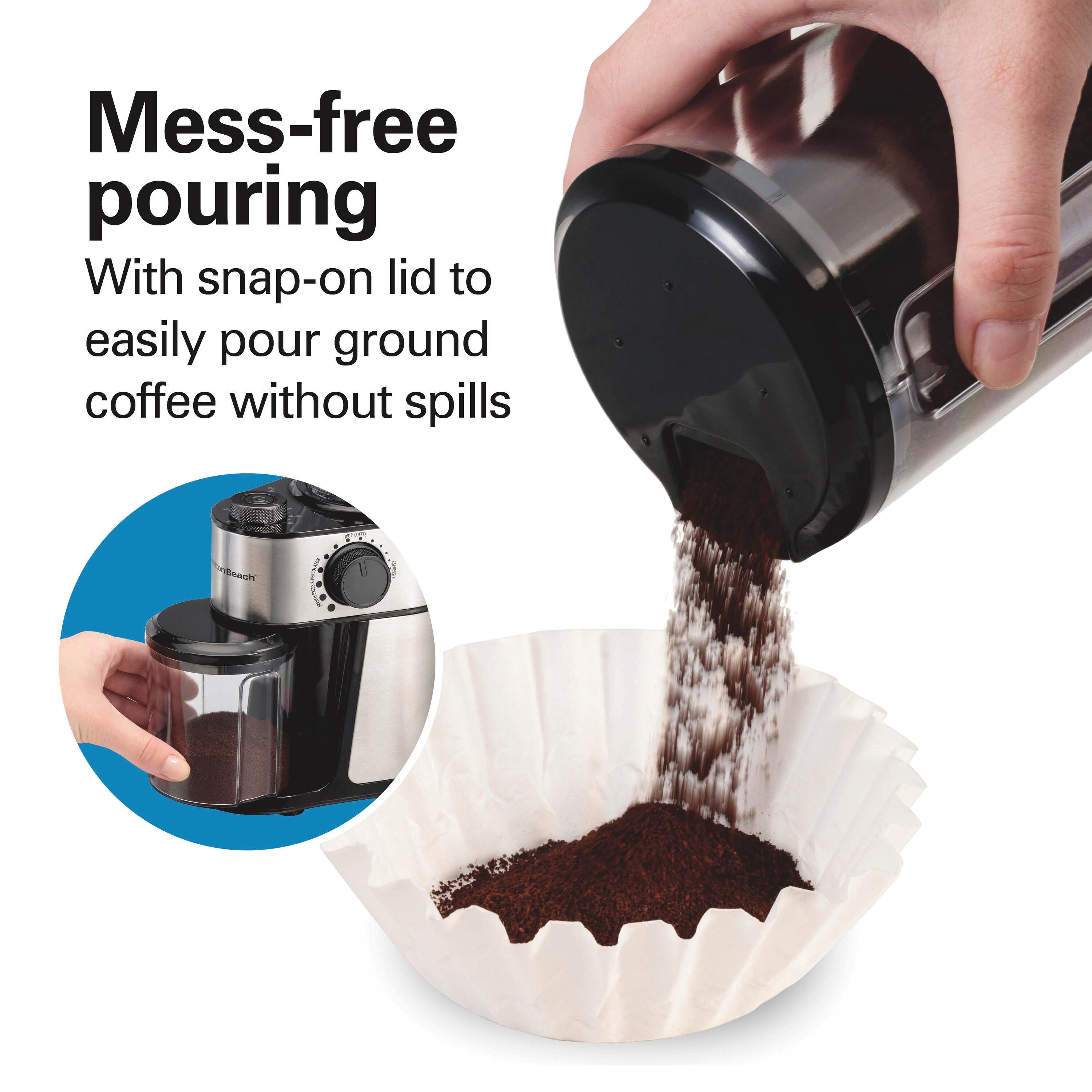 Hamilton Beach Hamilton Beach® Burr Coffee Grinder Stainless Steel Housing