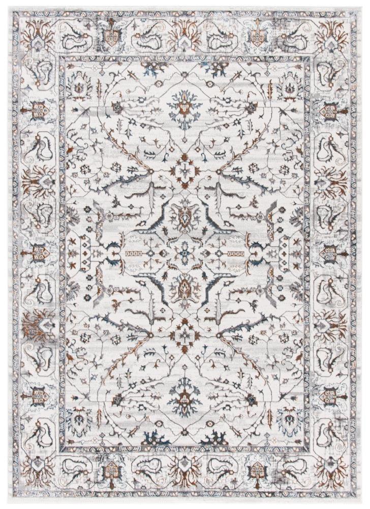Isabella ISA936 Power Loomed Area Rug - Light Grey/Grey - 4'x6' - Safavieh.